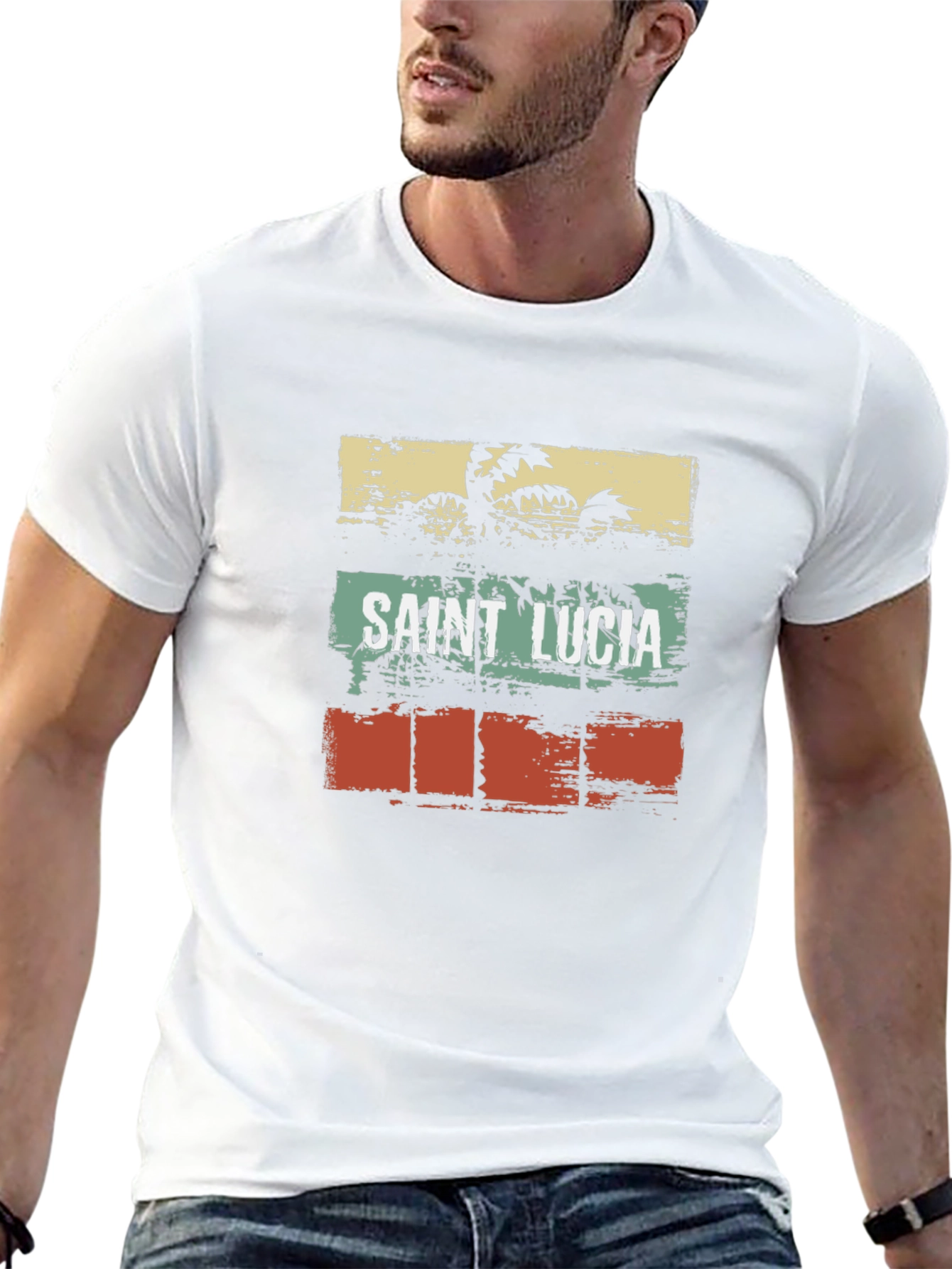 Saint Lucia Graphic T-Shirt - Island Life Design