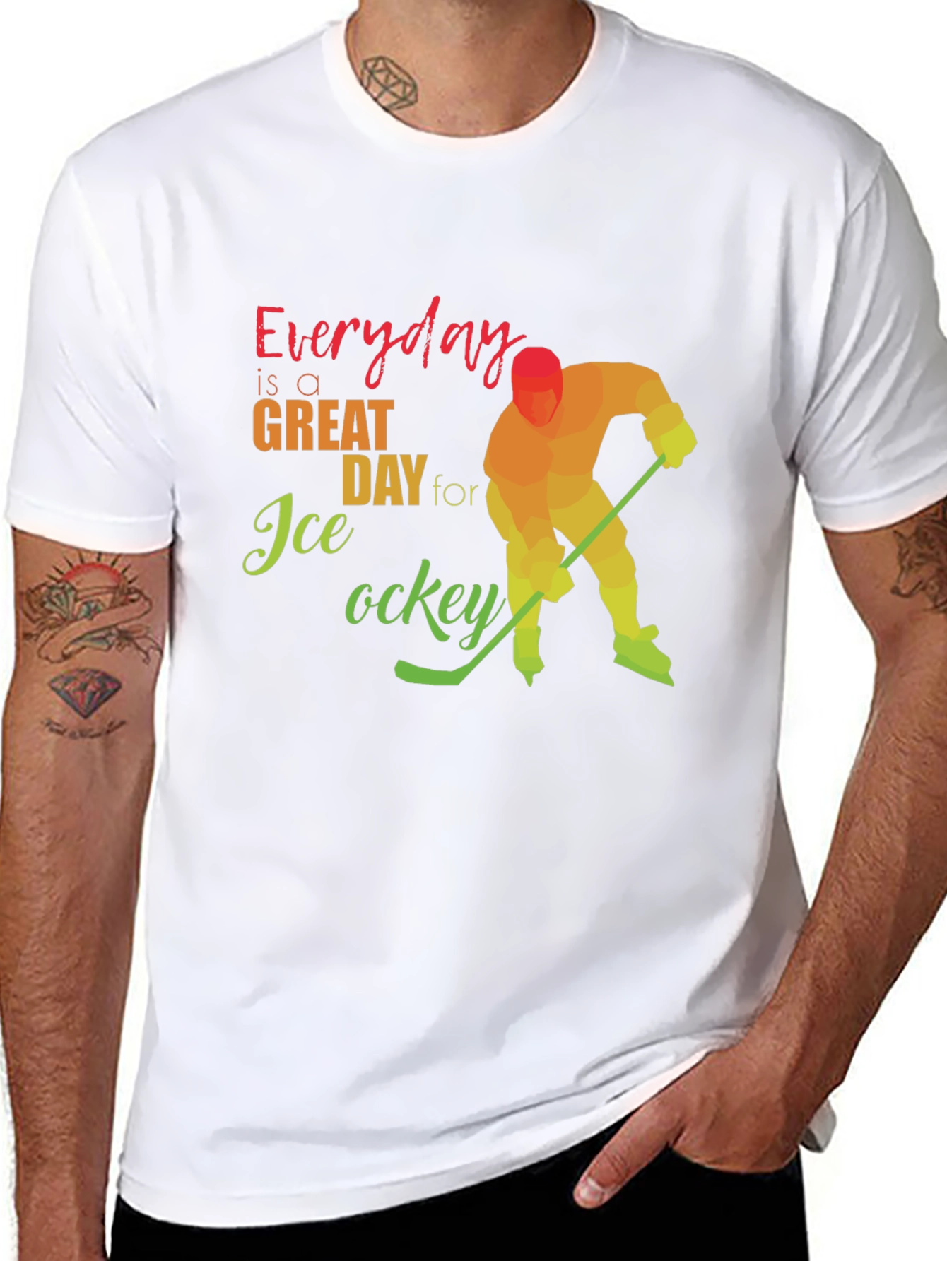 Everyday Great Day for Ice Hockey T-Shirt