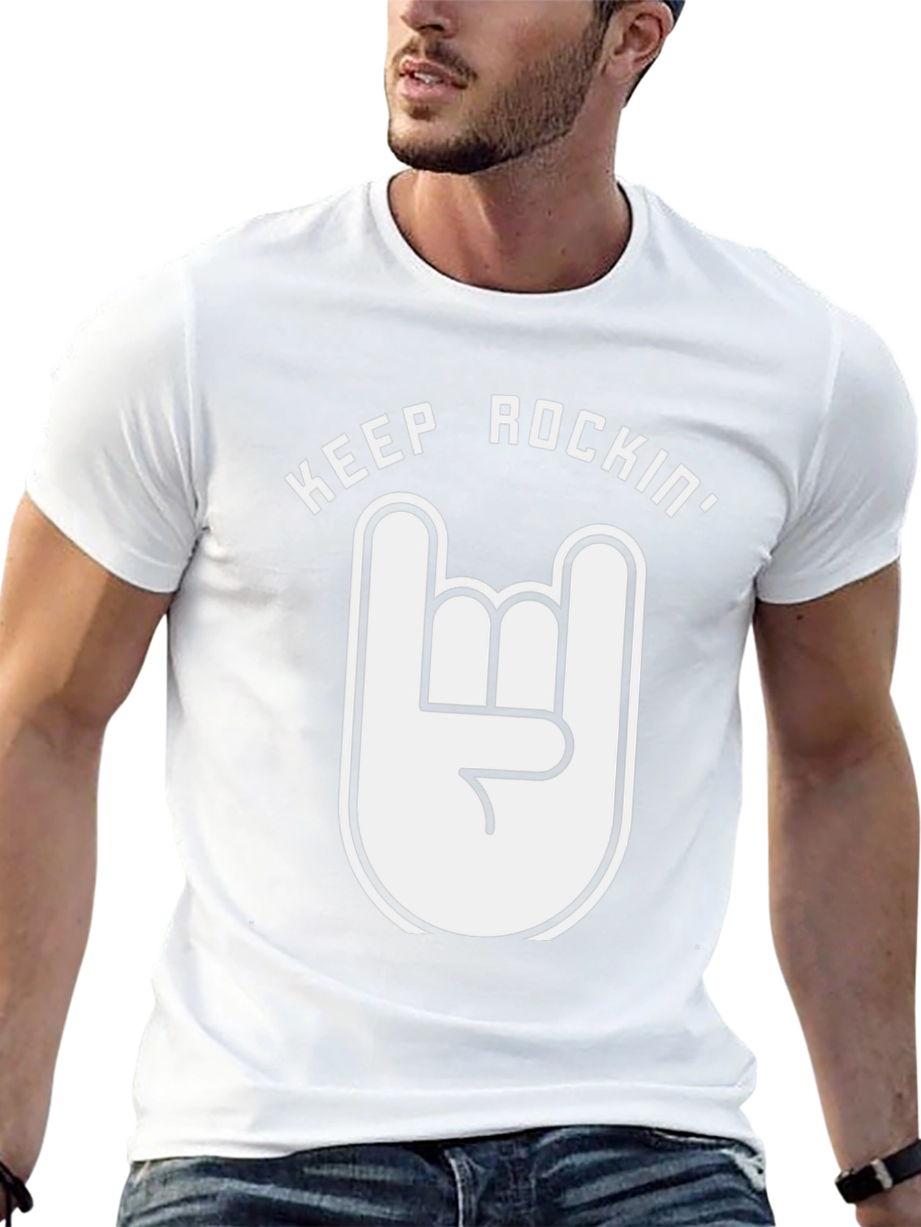 Keep Rockin Graphic Tee - Black