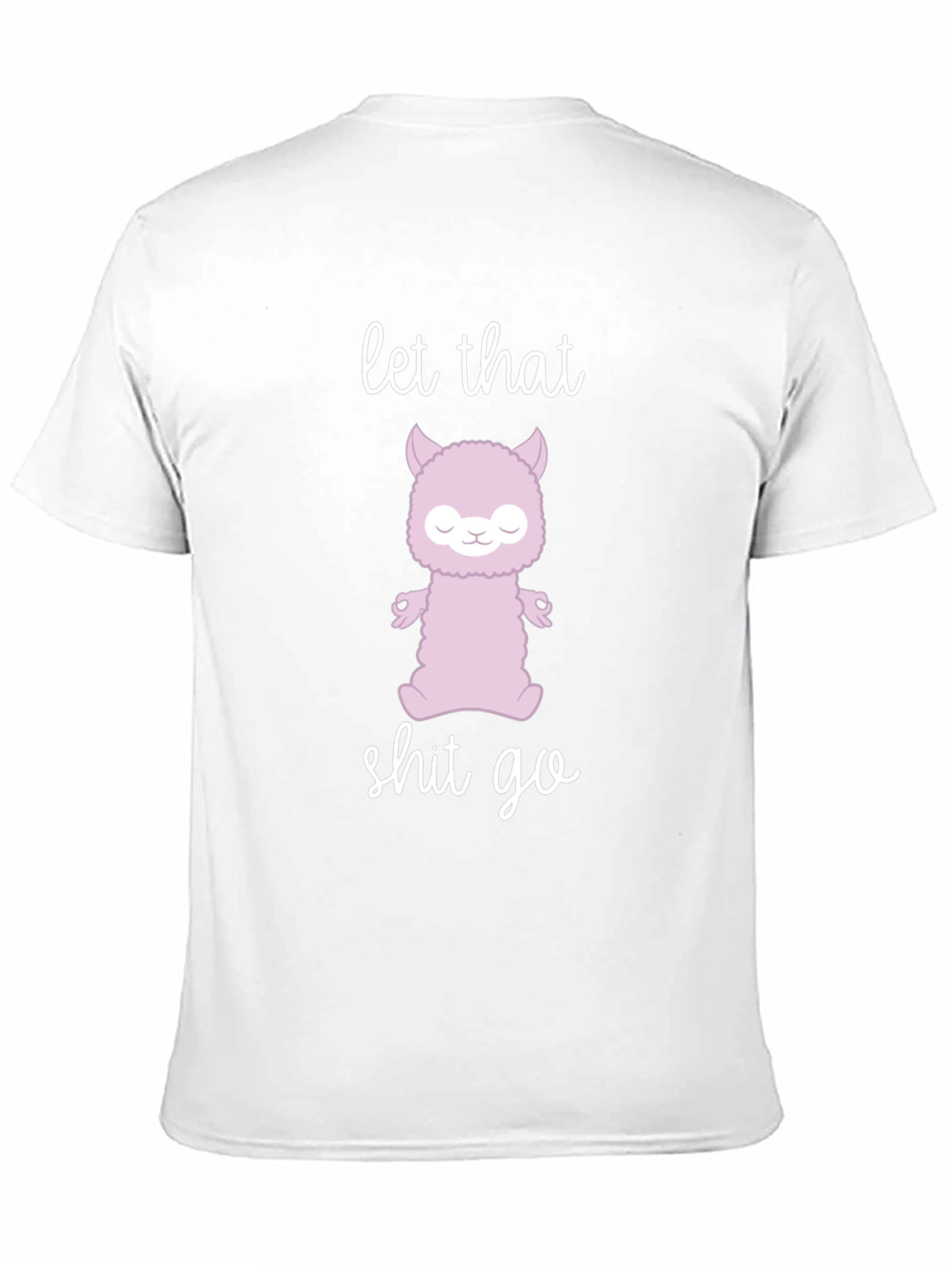 Zen Alpaca Meditation T-Shirt - Let That Go