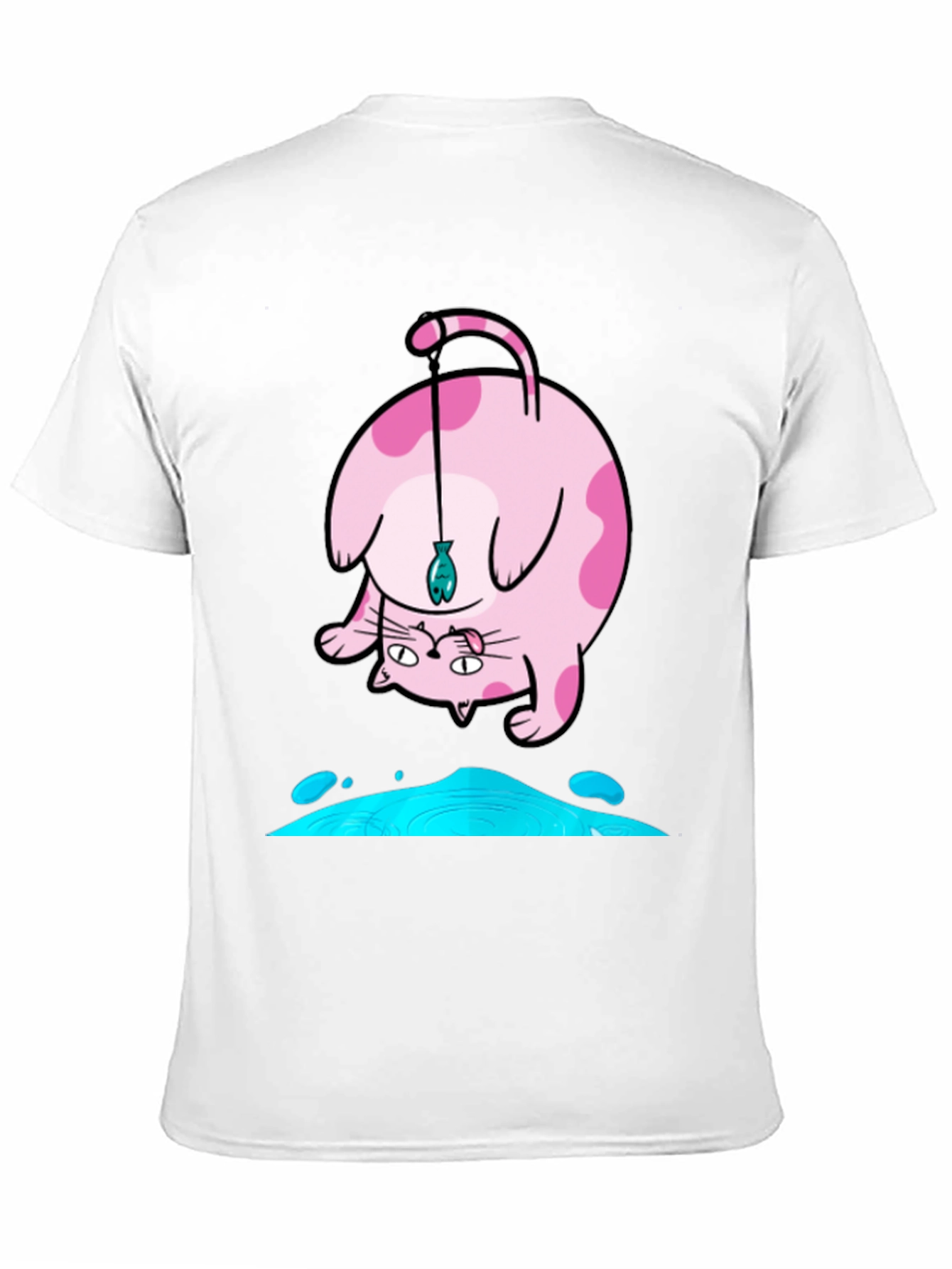 Funky Cat Fishing T-Shirt
