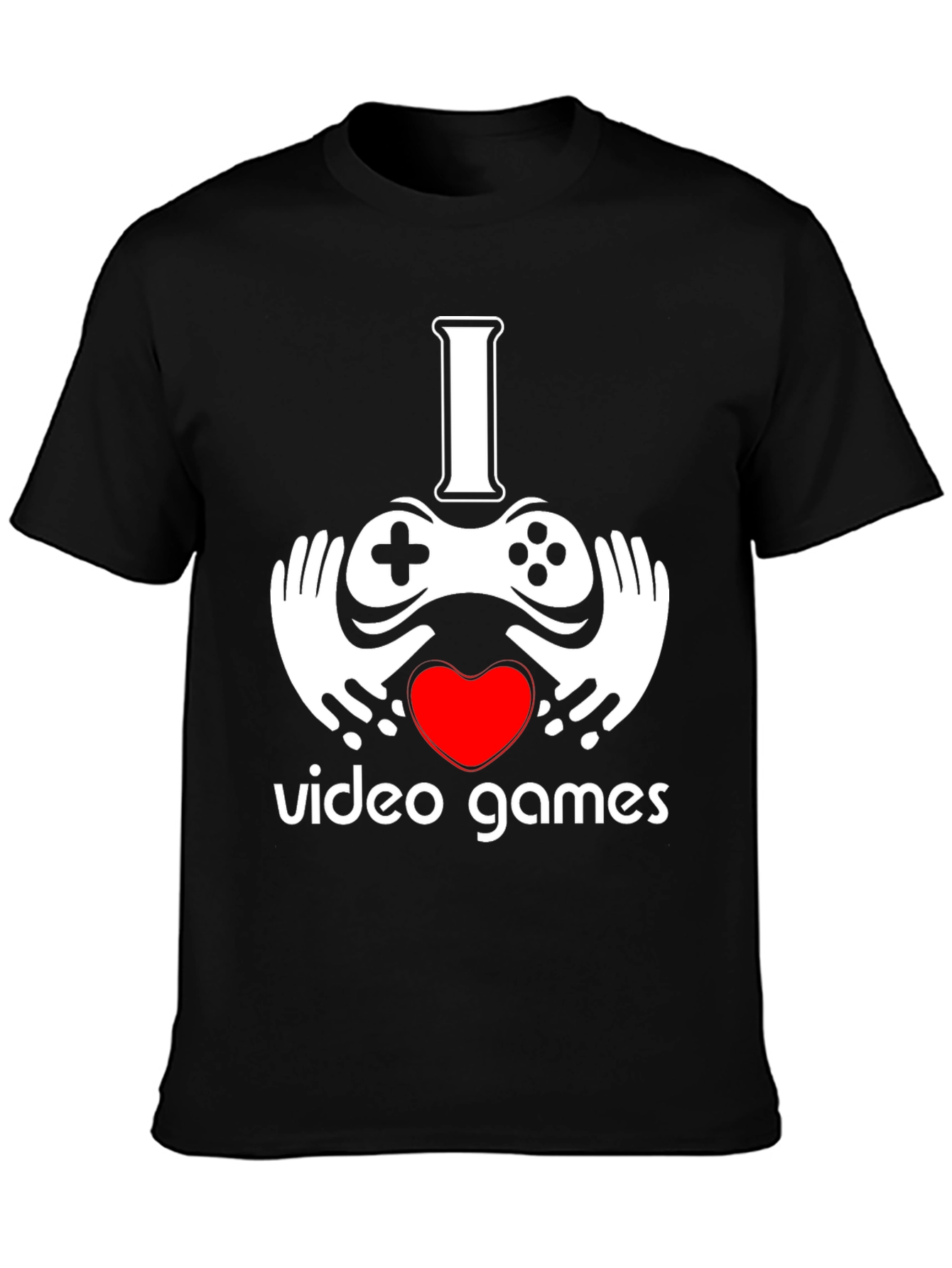 I Heart Video Games Black Graphic Tee