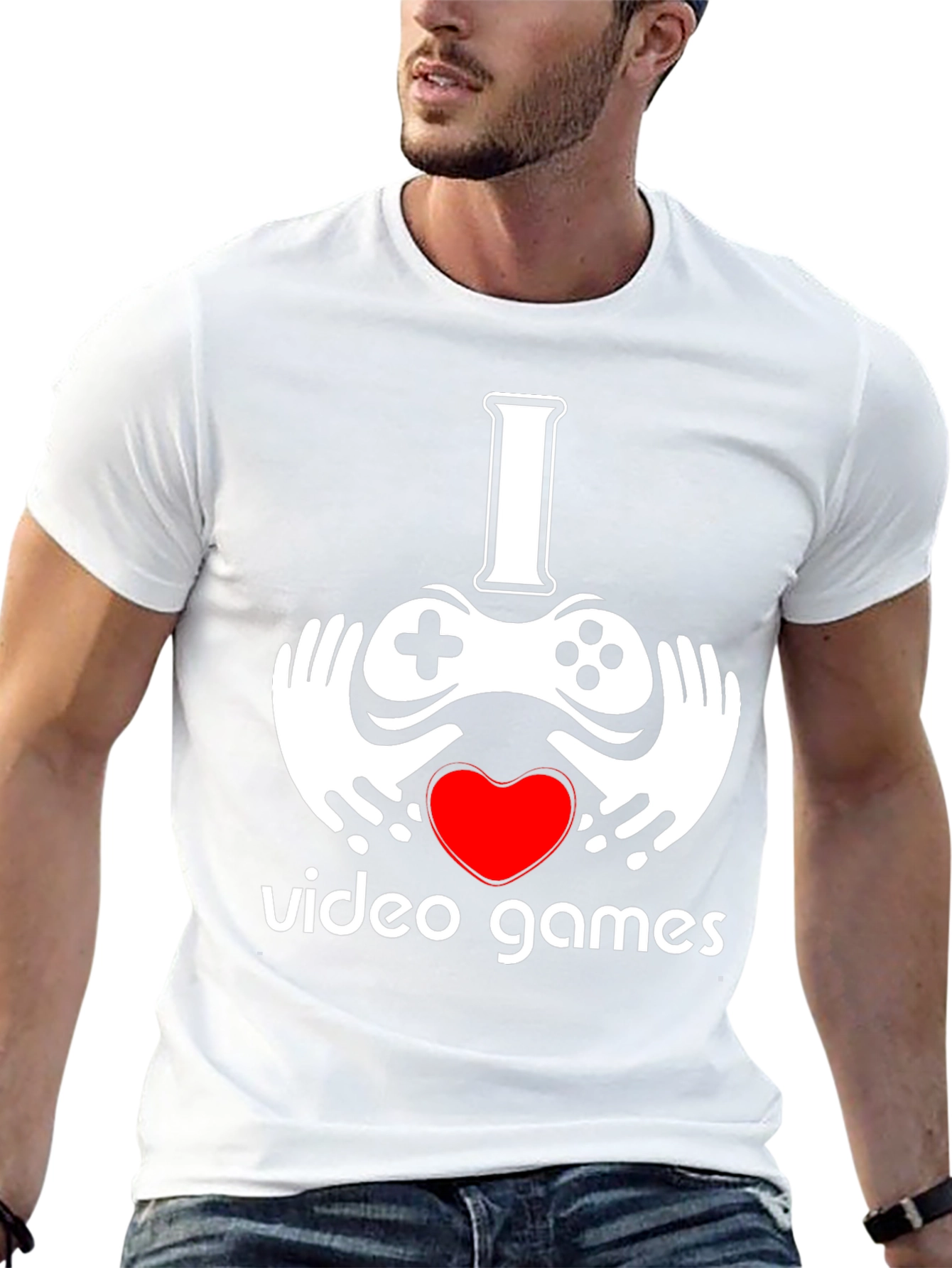 I Heart Video Games Black Graphic Tee