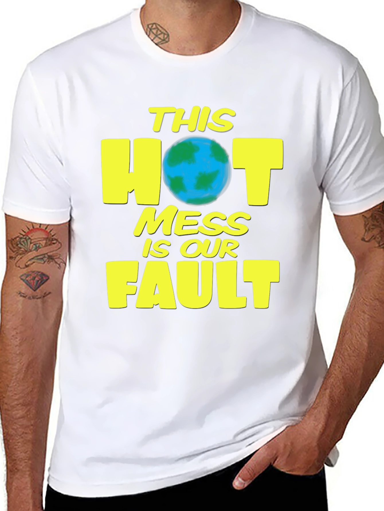 Hot Mess T-Shirt - Earth Day Climate Awareness Tee