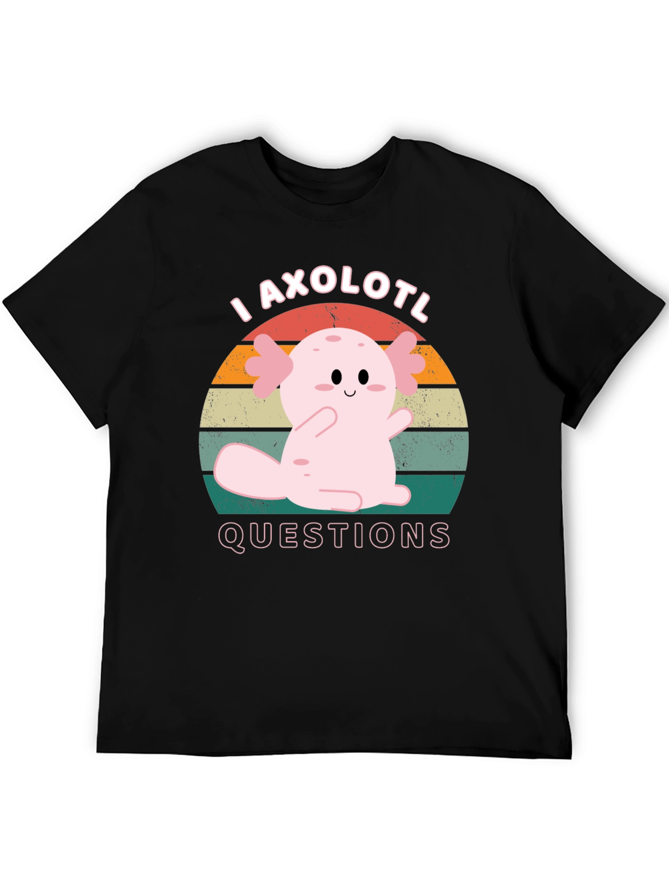 I Axolotl Questions T-Shirt Cute Salamander Tee
