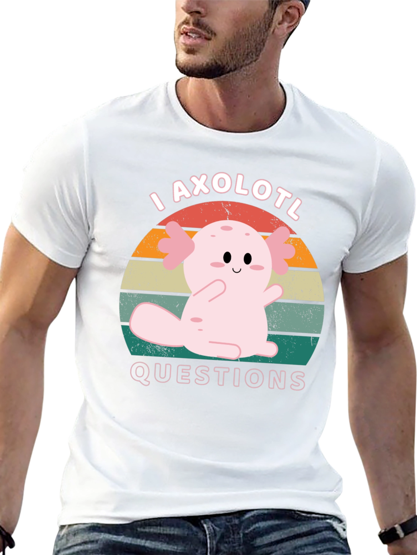 I Axolotl Questions T-Shirt Cute Salamander Tee