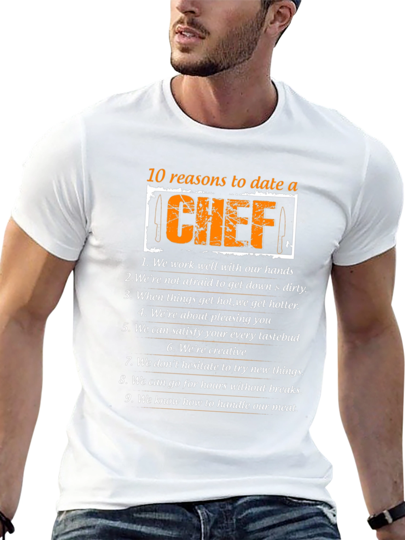 Reasons to Date a Chef Graphic Tee