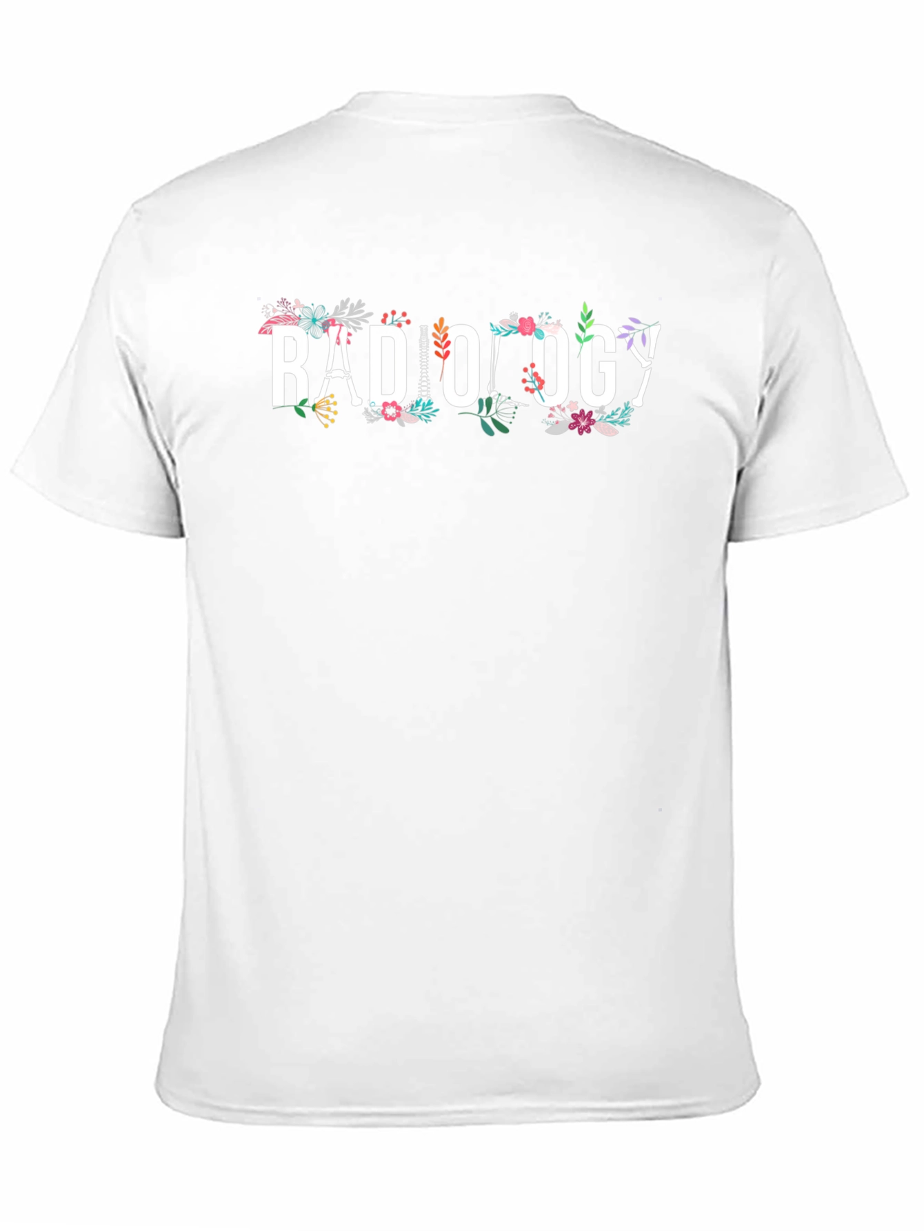 Radiology Floral Graphic T-Shirt Medical Tee