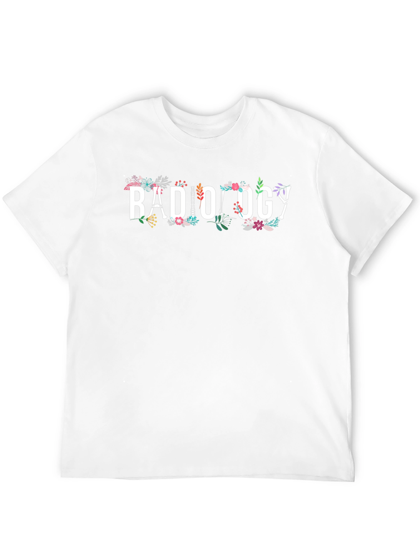 Radiology Floral Graphic T-Shirt Medical Tee