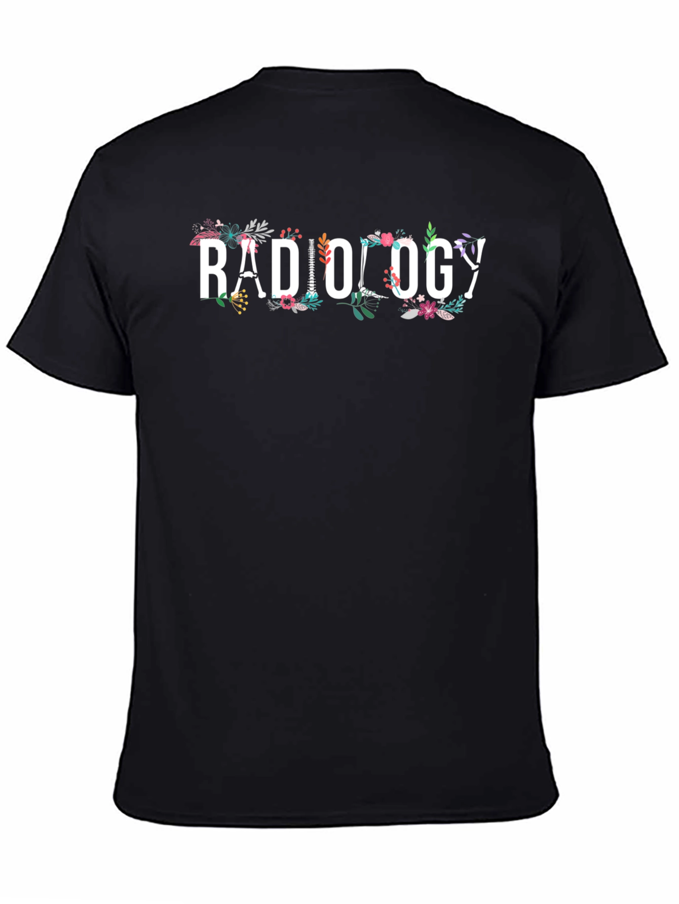 Radiology Floral Graphic T-Shirt Medical Tee