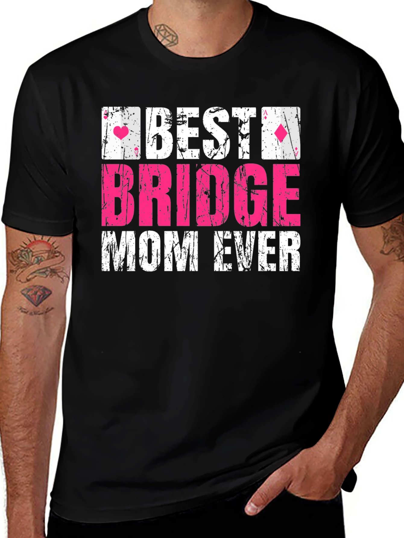 Best Bridge Mom Ever T-Shirt - Card Game Gift