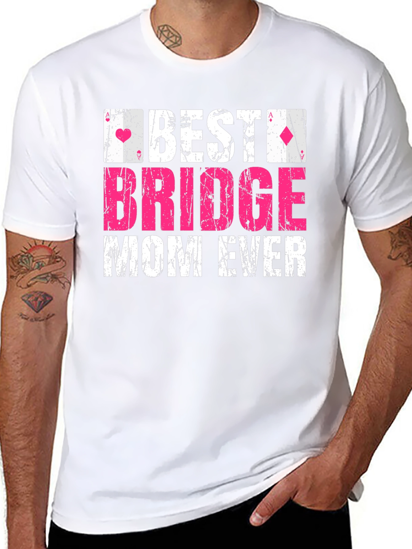 Best Bridge Mom Ever T-Shirt - Card Game Gift