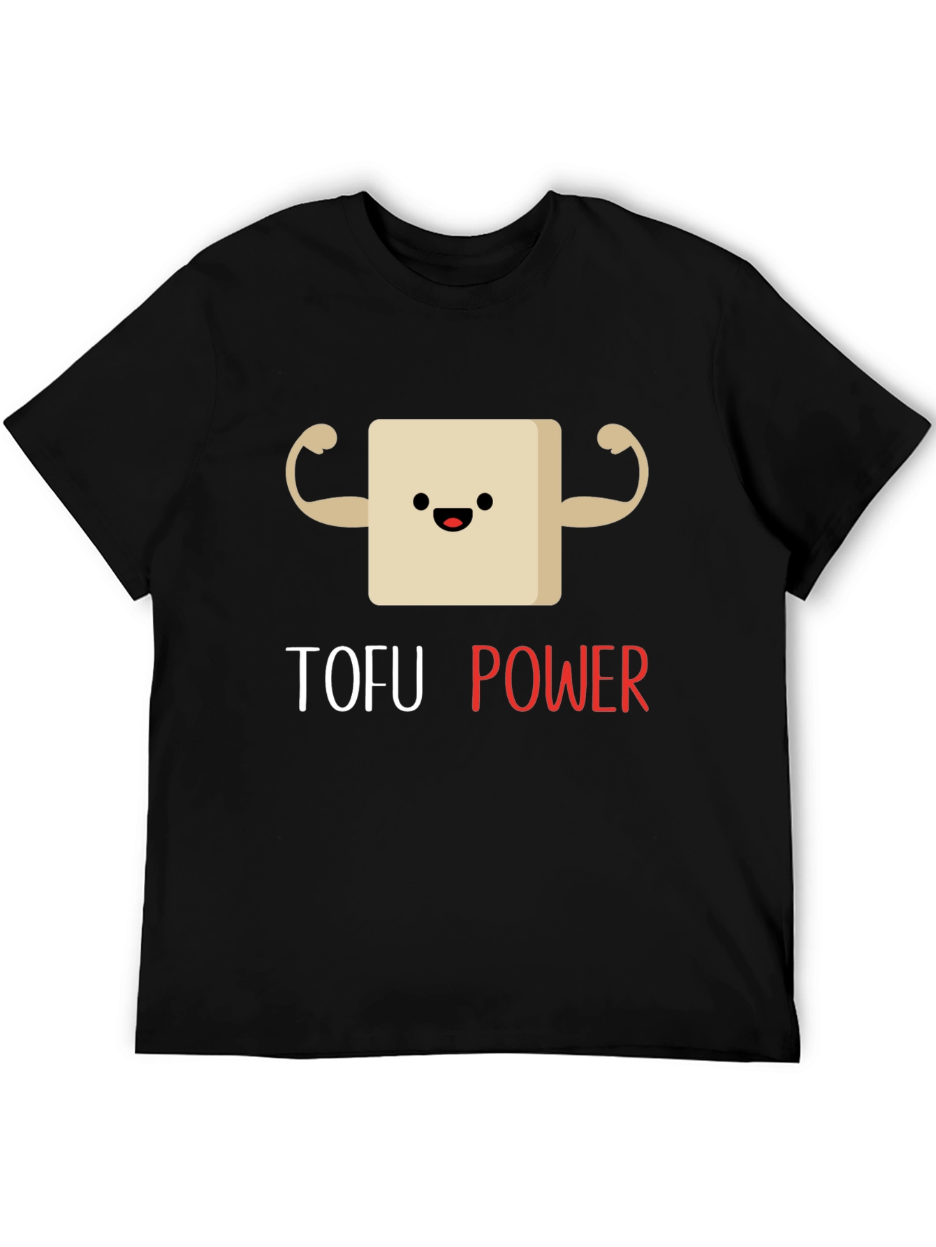 Tofu Power Black Graphic T-Shirt