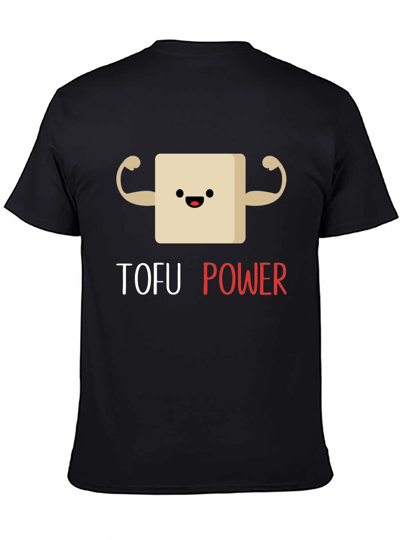 Tofu Power Black Graphic T-Shirt