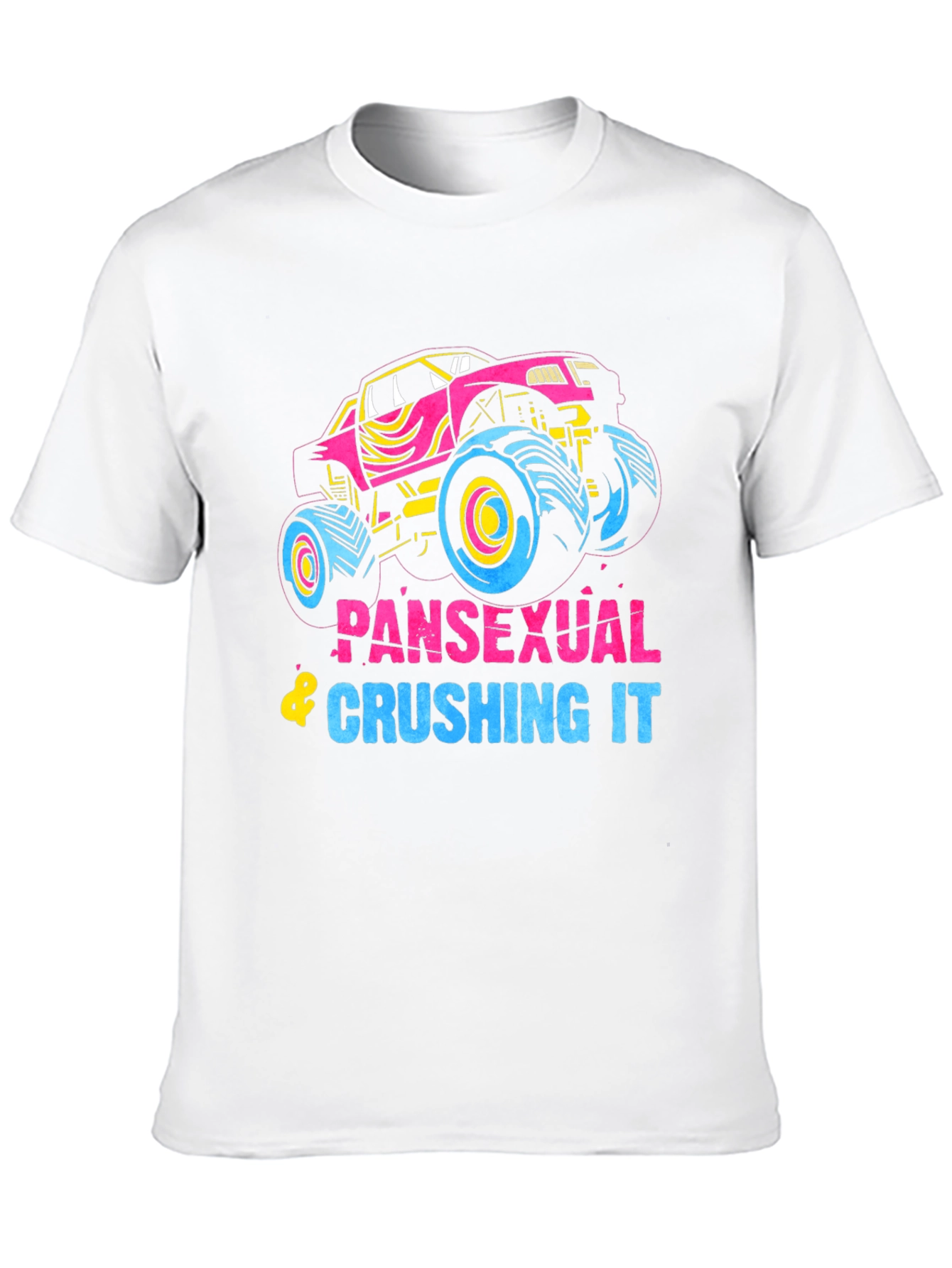 Pansexual Crushing It Monster Truck Graphic Tee