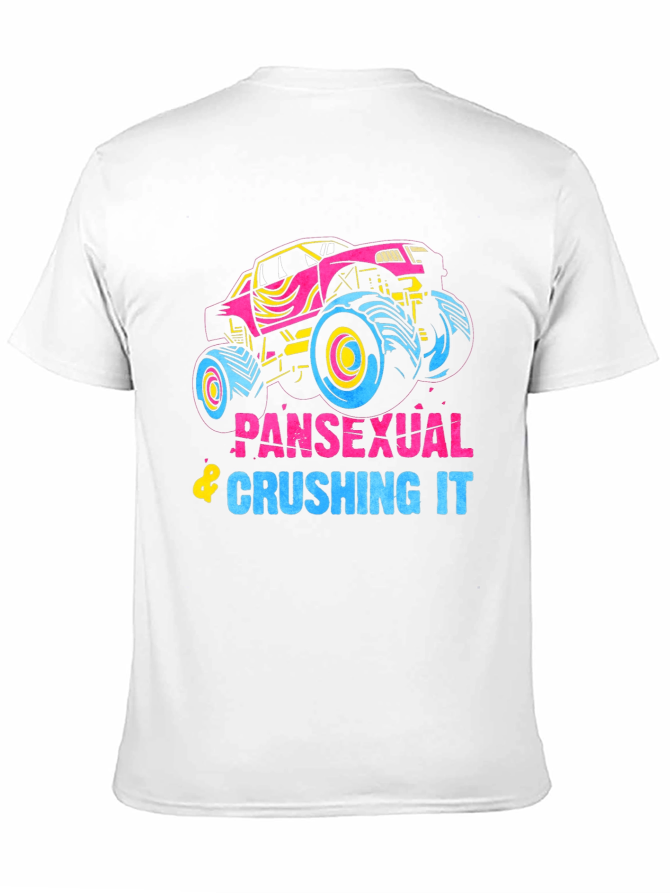 Pansexual Crushing It Monster Truck Graphic Tee