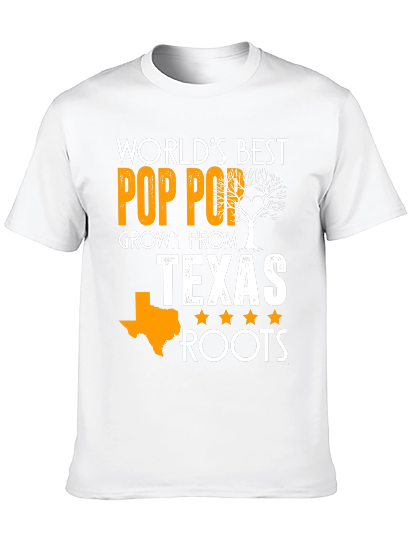 Worlds Best Pop Pop Texas Roots T-Shirt