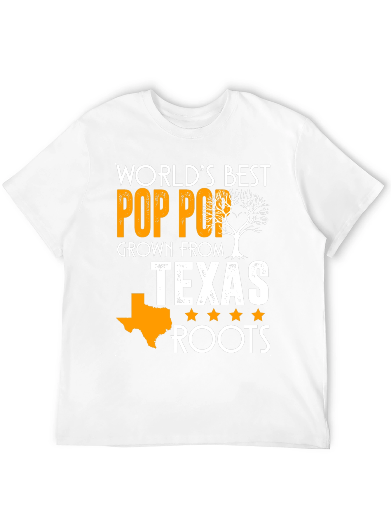 Worlds Best Pop Pop Texas Roots T-Shirt
