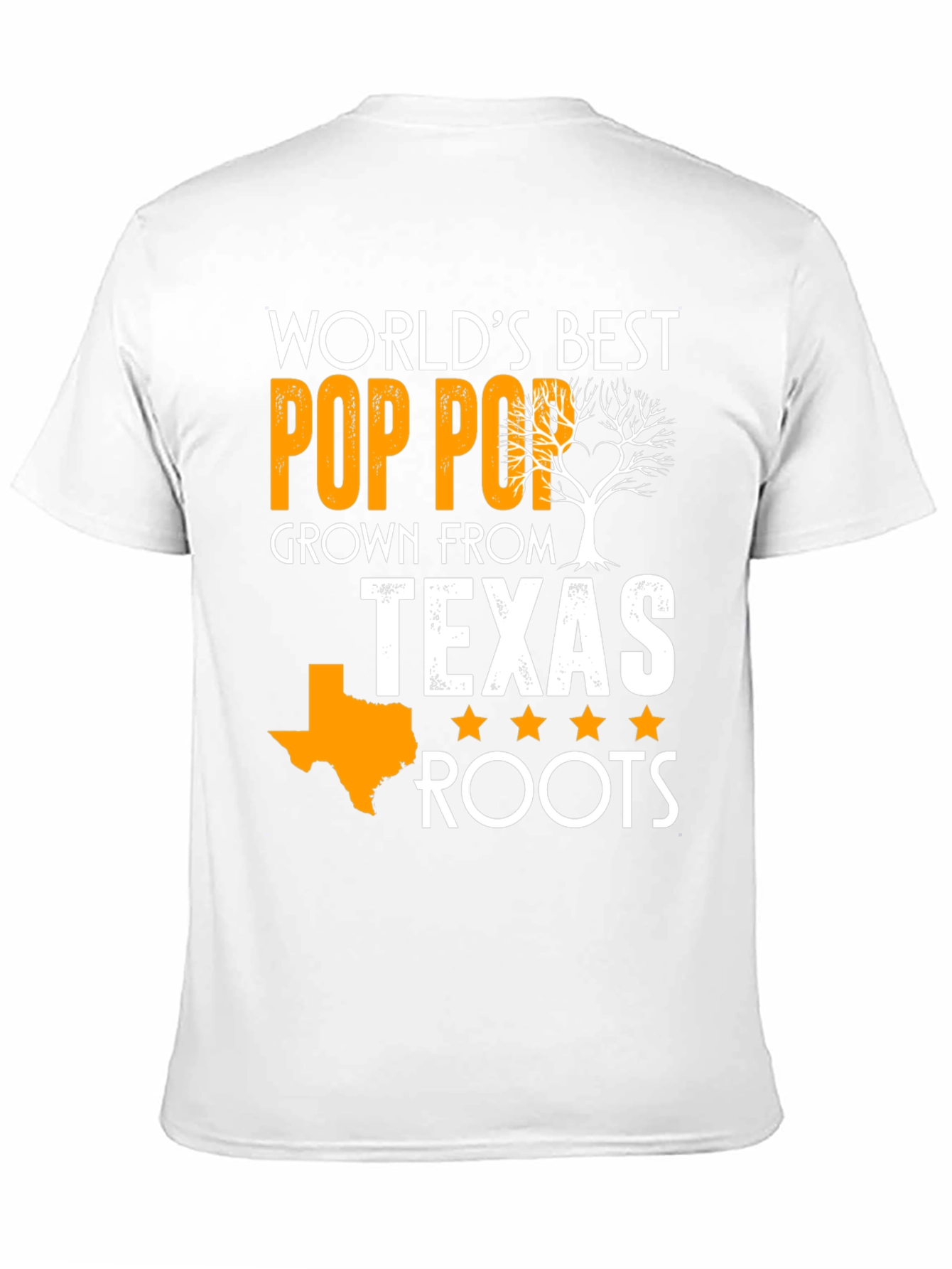 Worlds Best Pop Pop Texas Roots T-Shirt