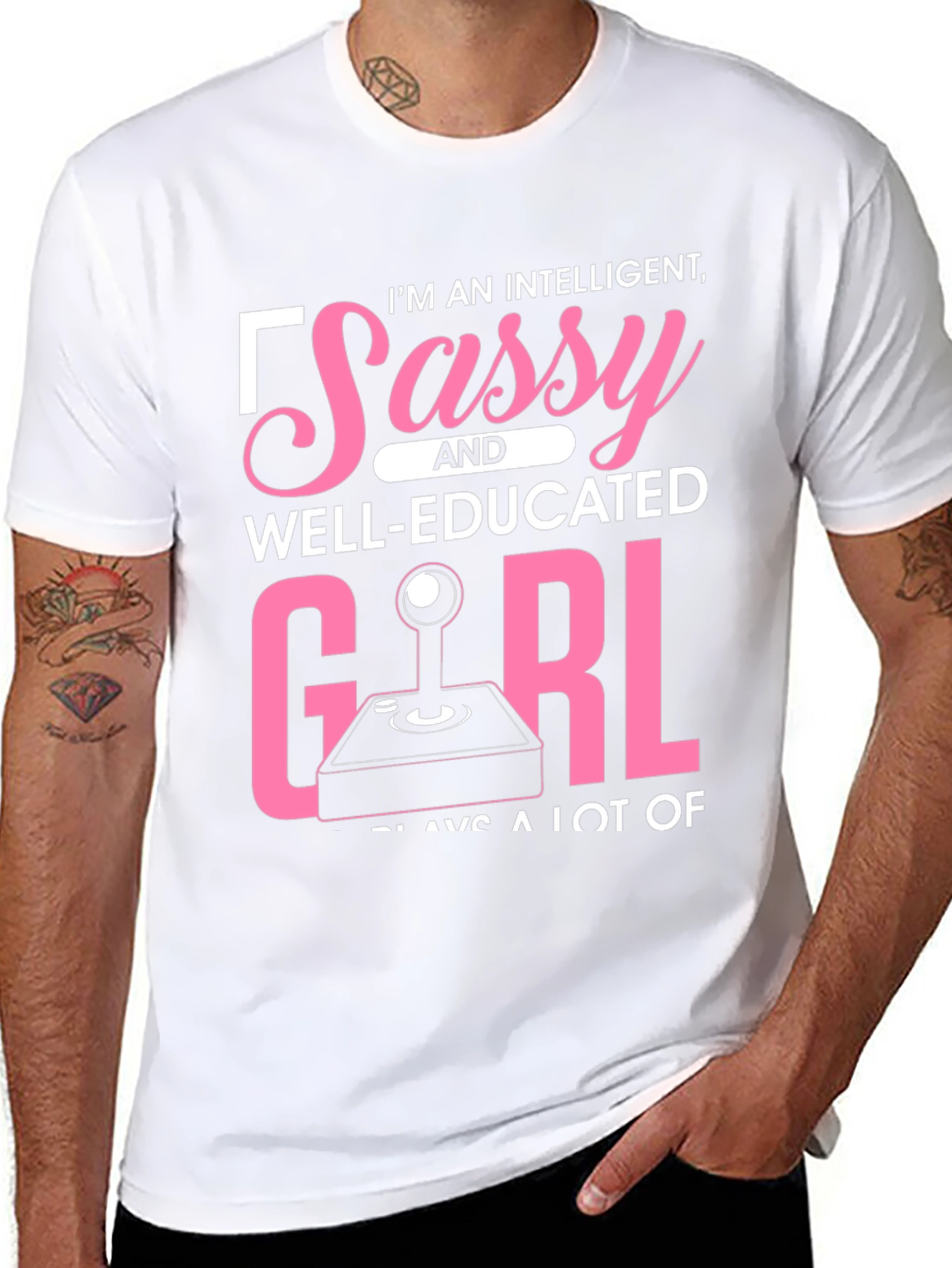 Sassy Well-Educated Gamer Girl T-Shirt