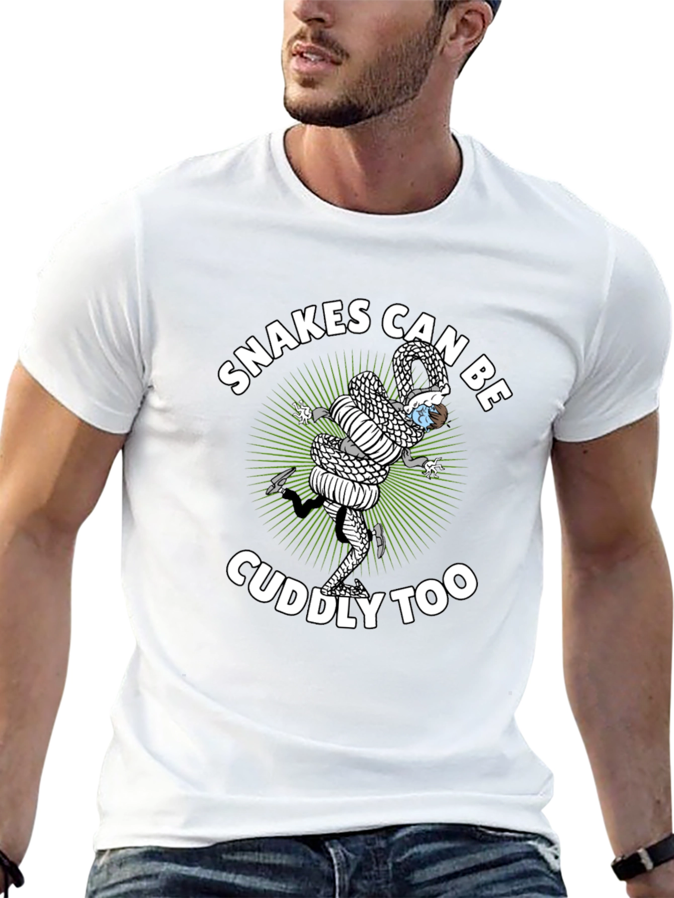 Snakes Can Be Cuddly Too Graphic Tee