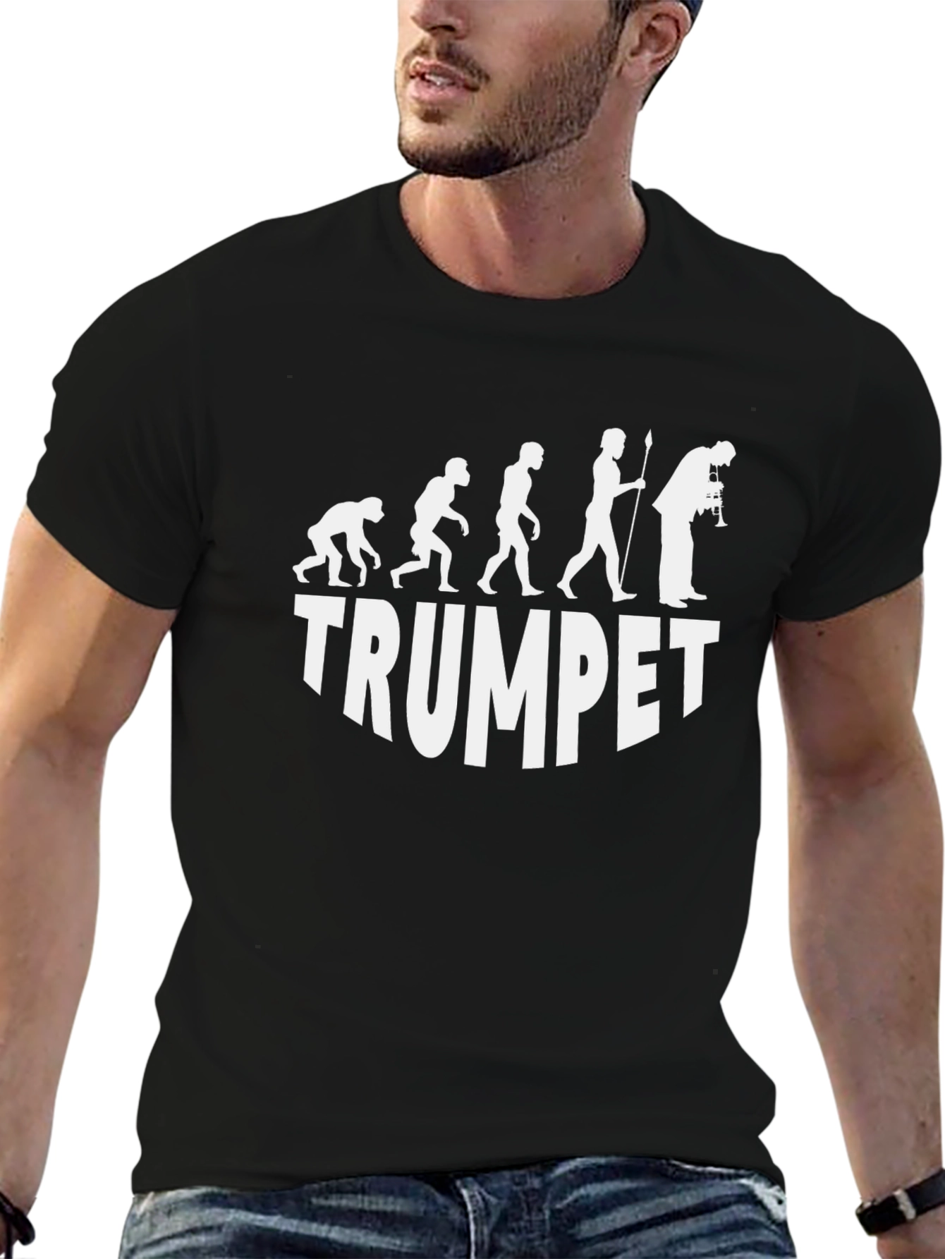 Trumpet Evolution T-Shirt - Funny Musician Tee