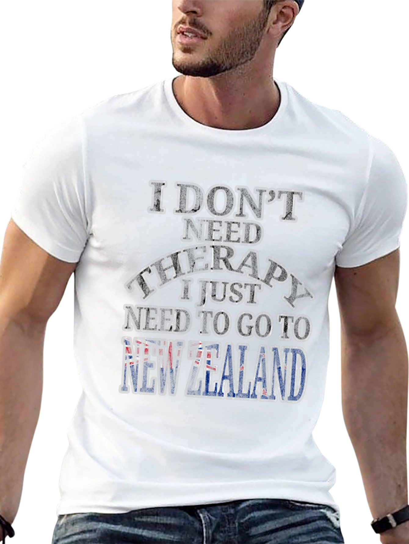 New Zealand Therapy T-Shirt: Travel Humor Tee