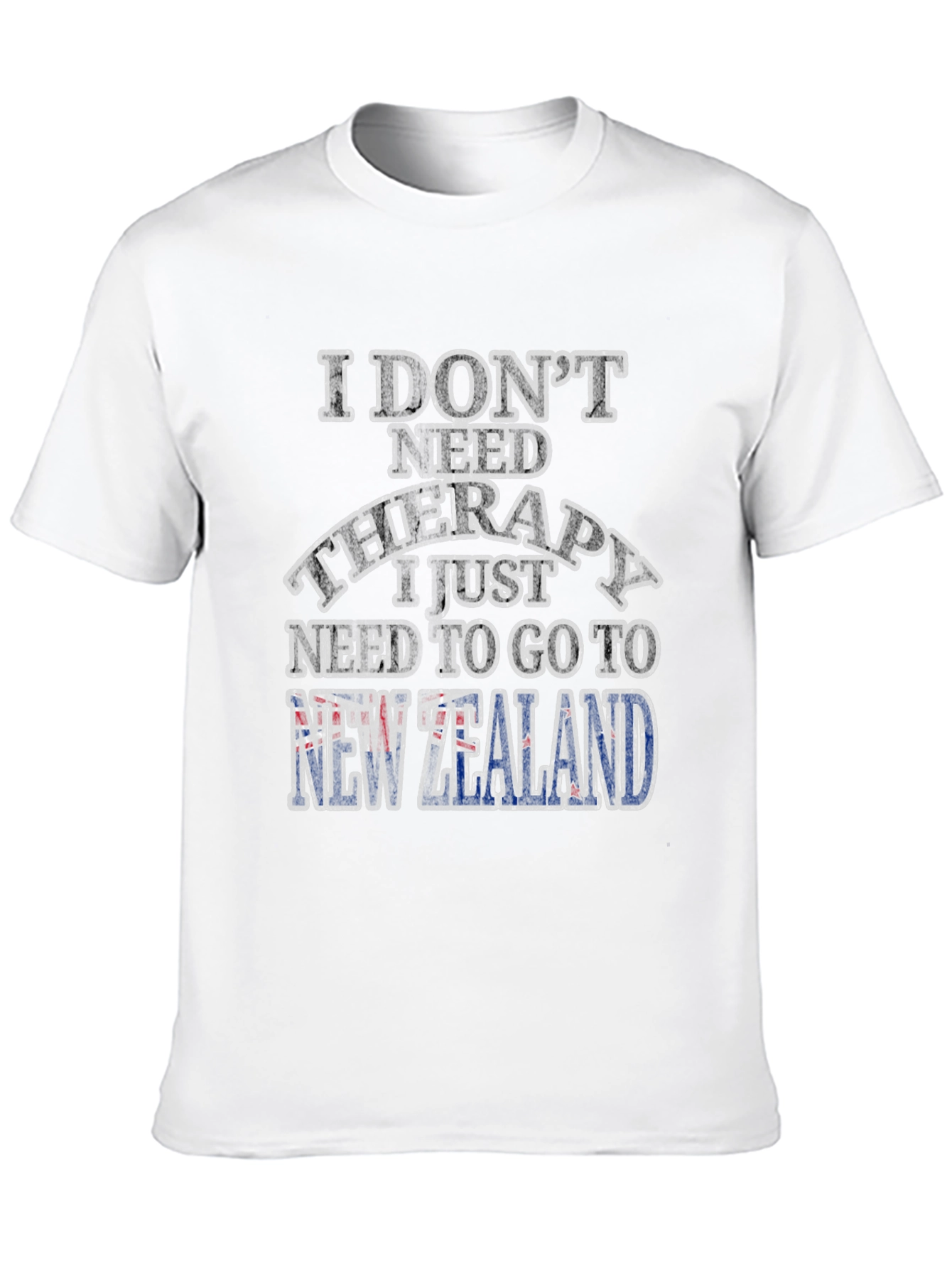New Zealand Therapy T-Shirt: Travel Humor Tee