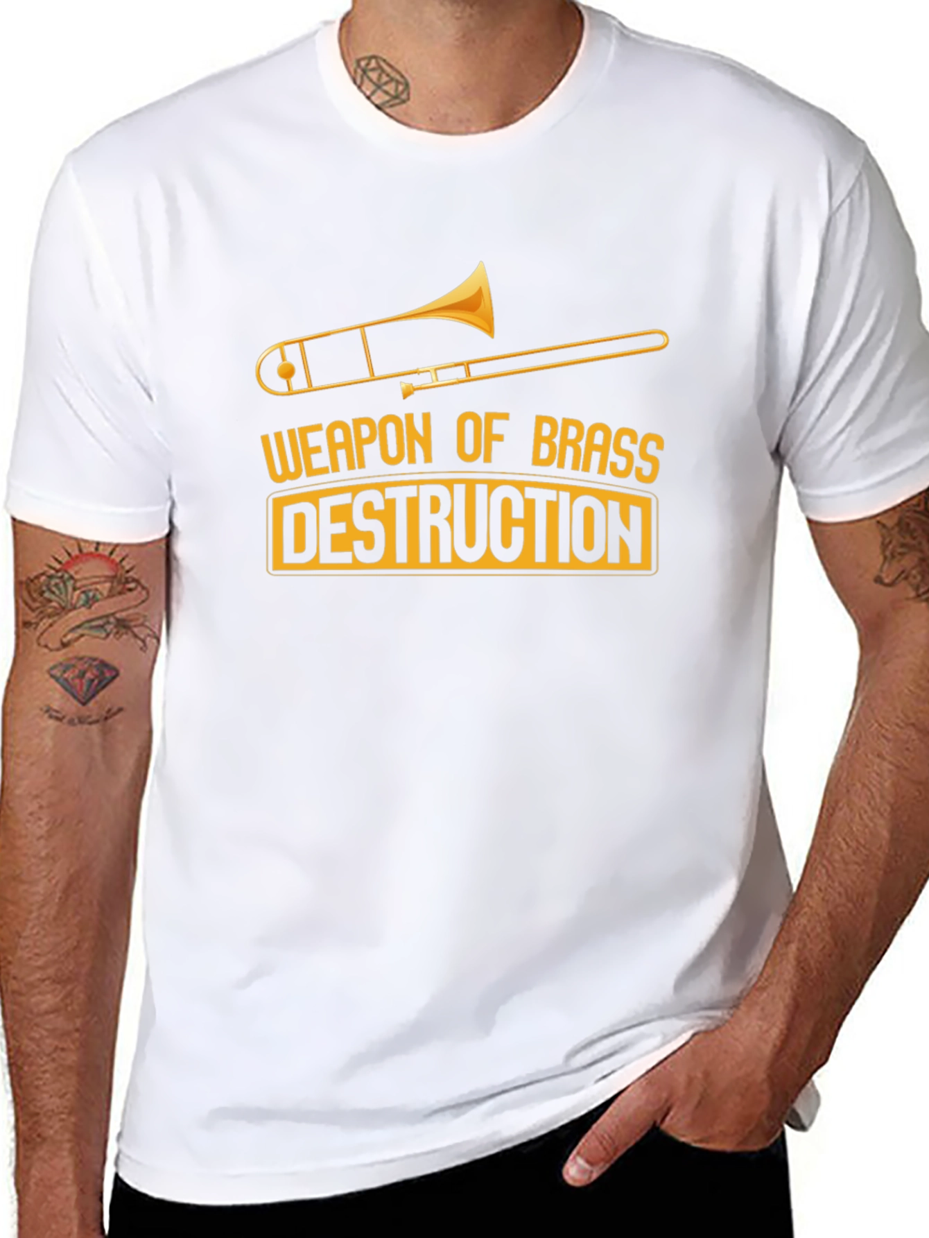 Weapon of Brass Destruction Trombone T-Shirt