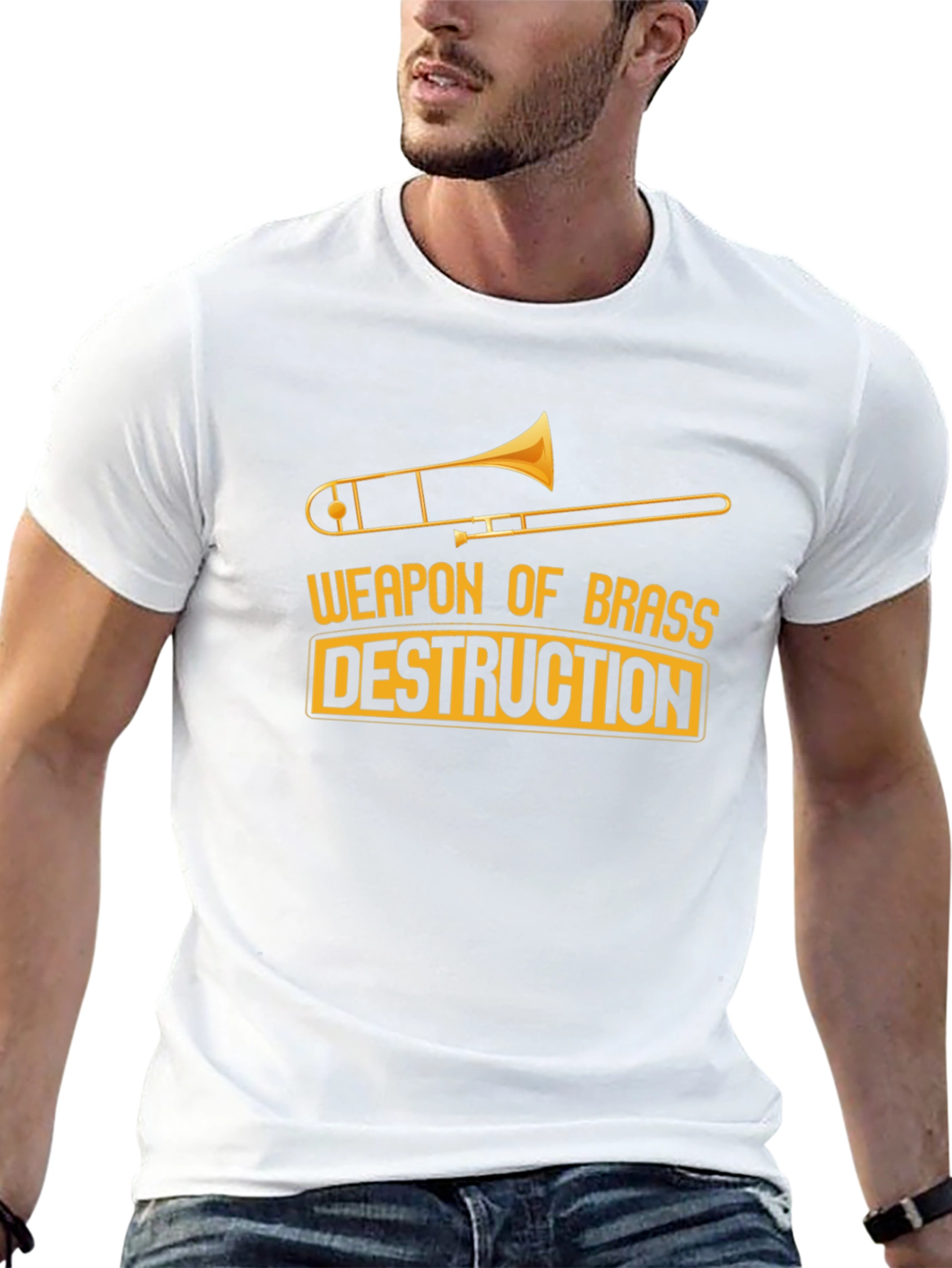 Weapon of Brass Destruction Trombone T-Shirt