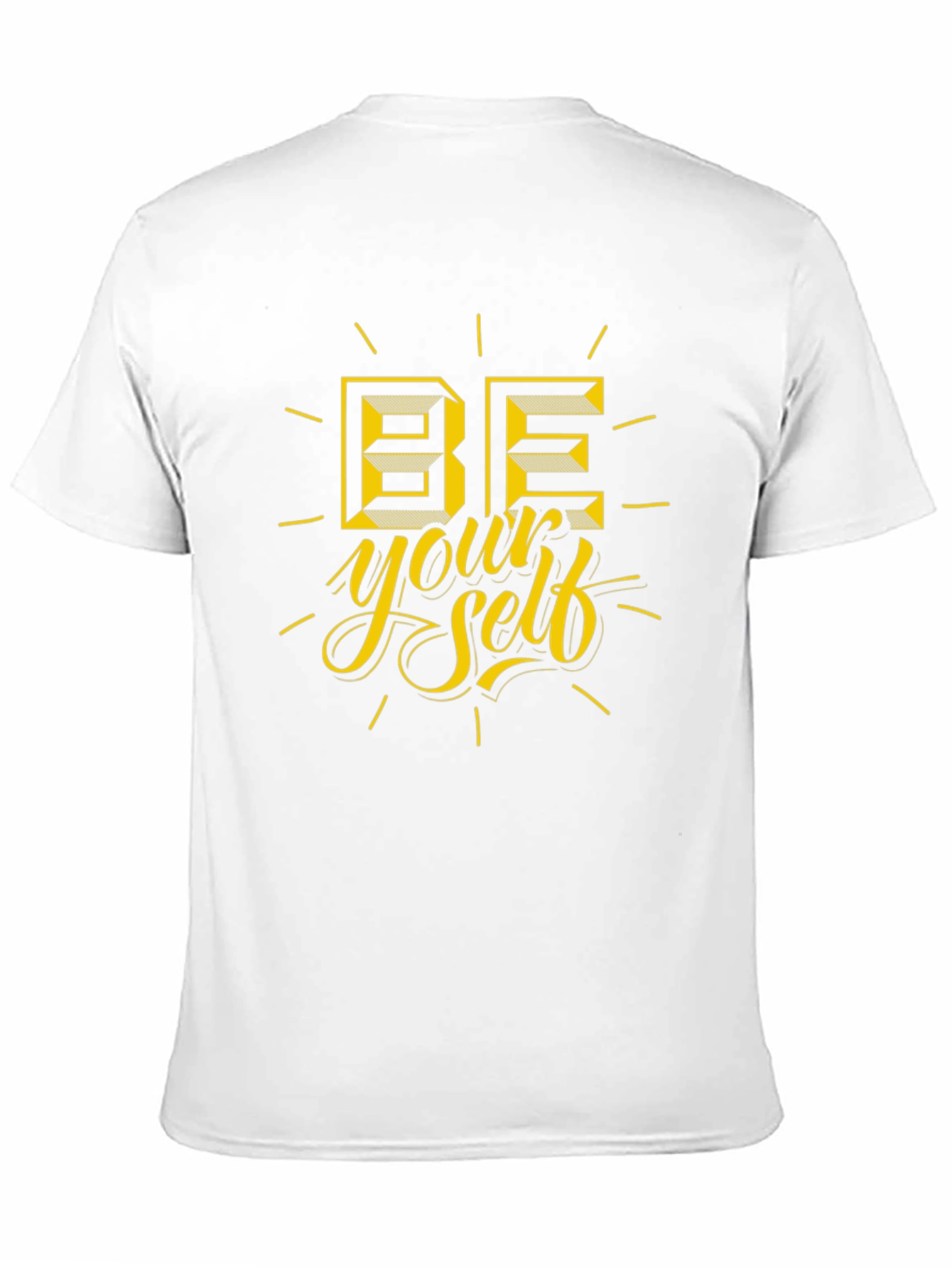 Be Yourself Graphic Tee - Stylish Black Cotton T-Shirt