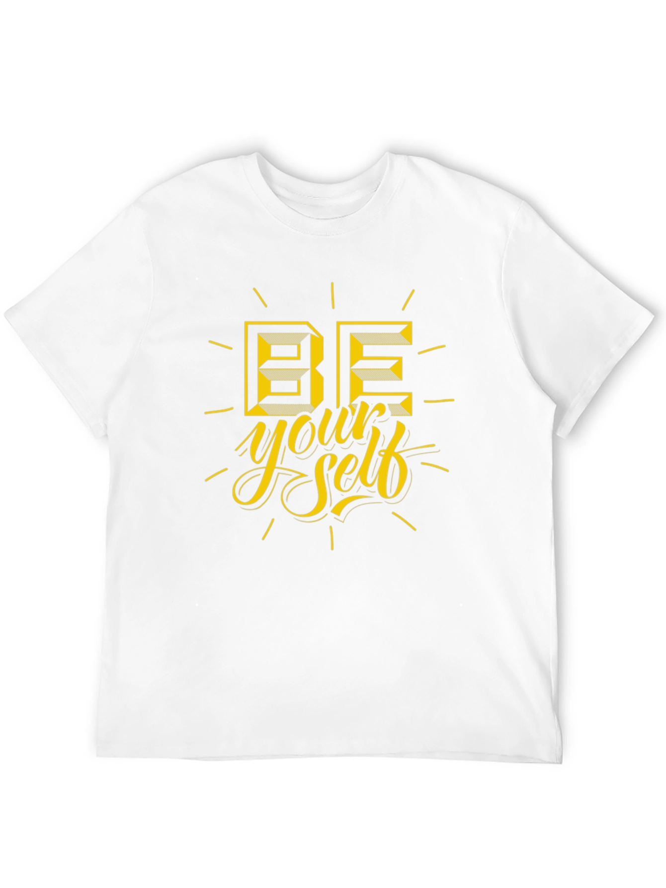 Be Yourself Graphic Tee - Stylish Black Cotton T-Shirt