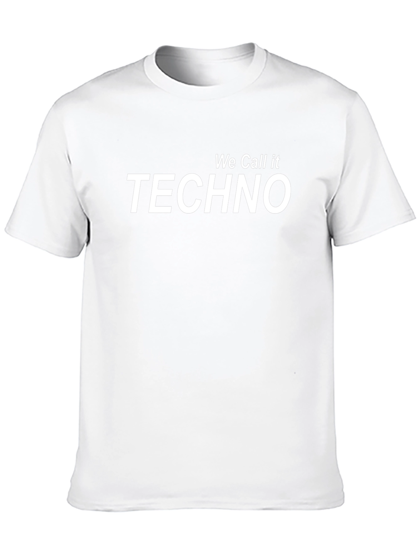 We Call it Techno Black Graphic T-Shirt