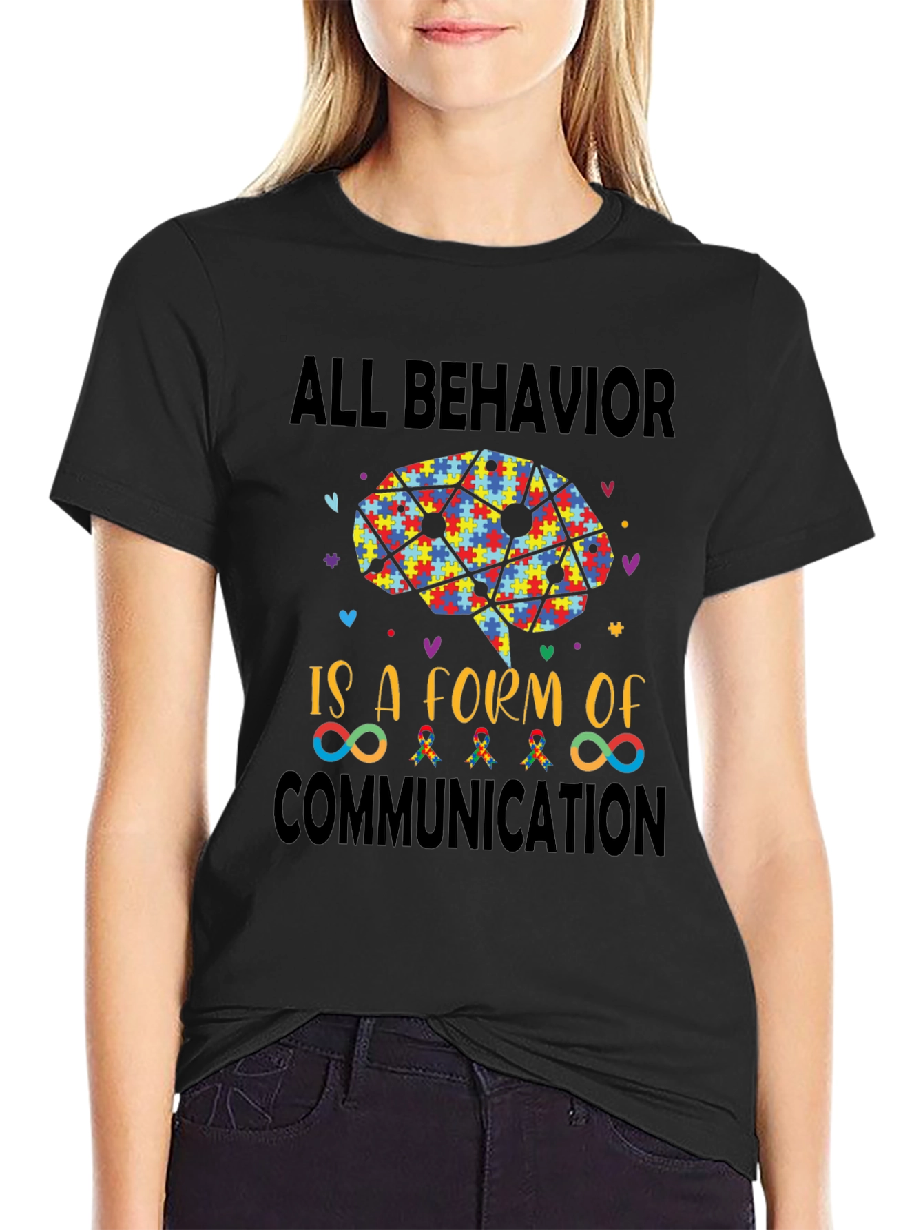Autism Awareness T-Shirt: All Behavior is Communication
