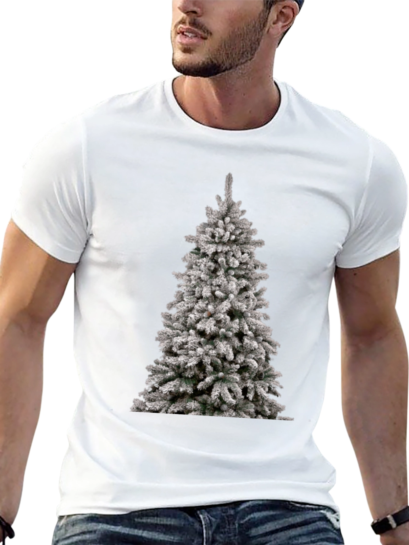 Christmas Tree Graphic Tee - Holiday Style