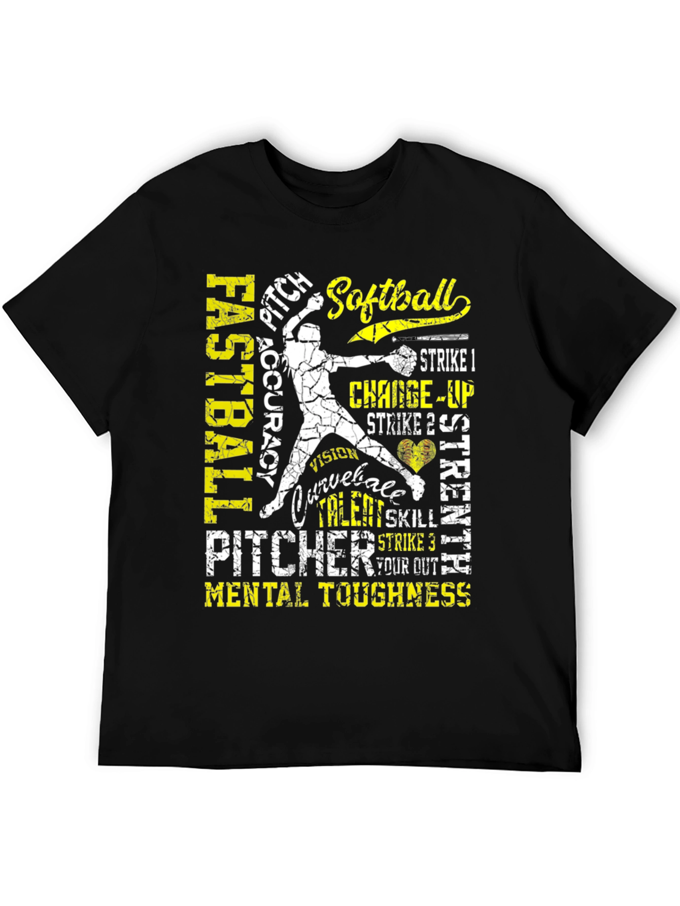 Softball Pitcher T-Shirt: Fastball Accuracy and Mental Toughness