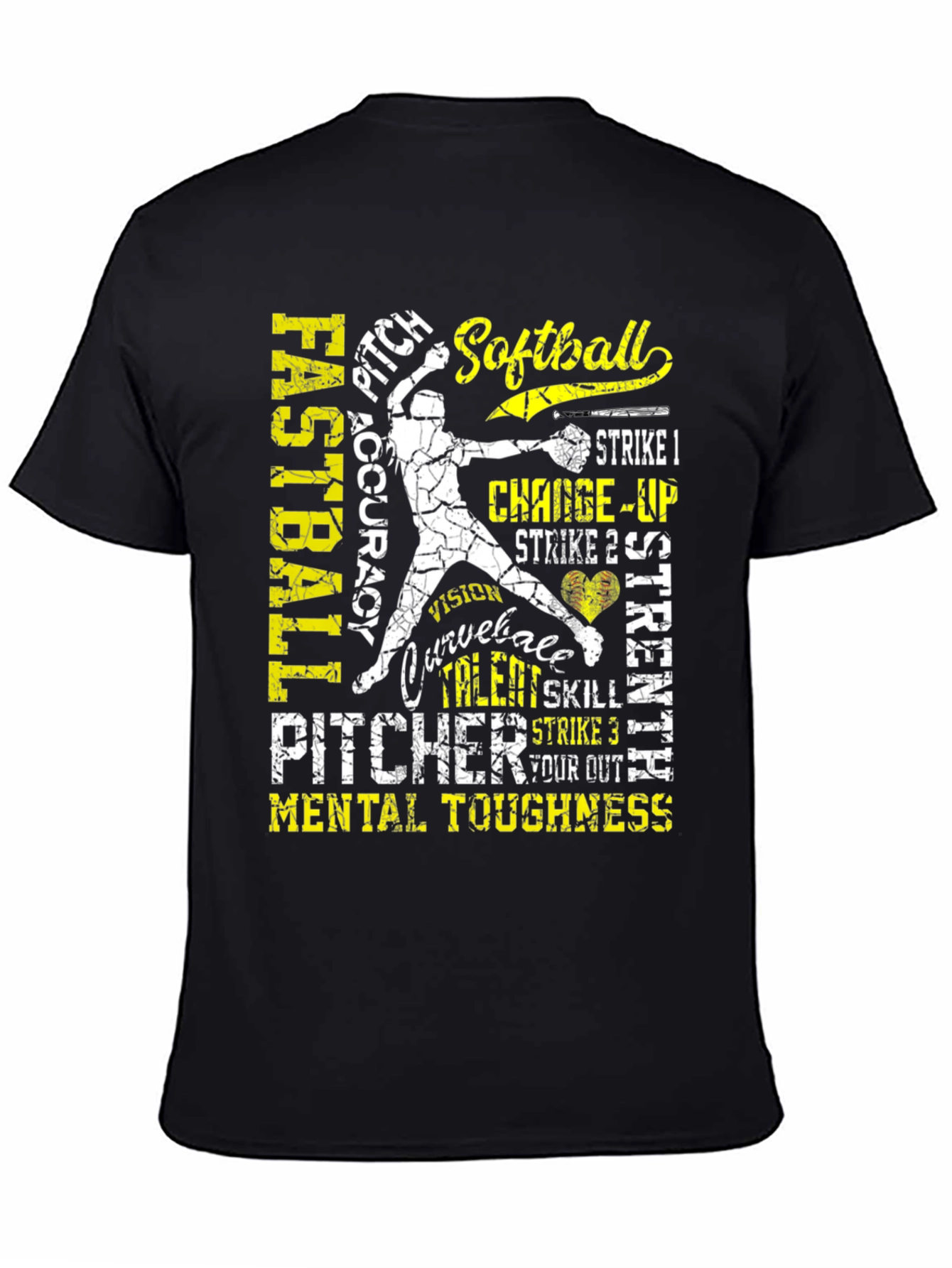 Softball Pitcher T-Shirt: Fastball Accuracy and Mental Toughness