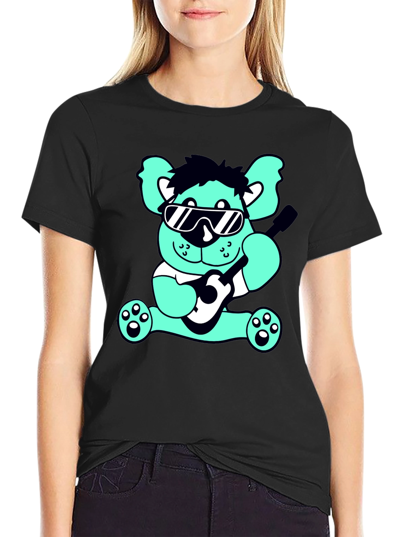 Cool Bear Guitar T-Shirt