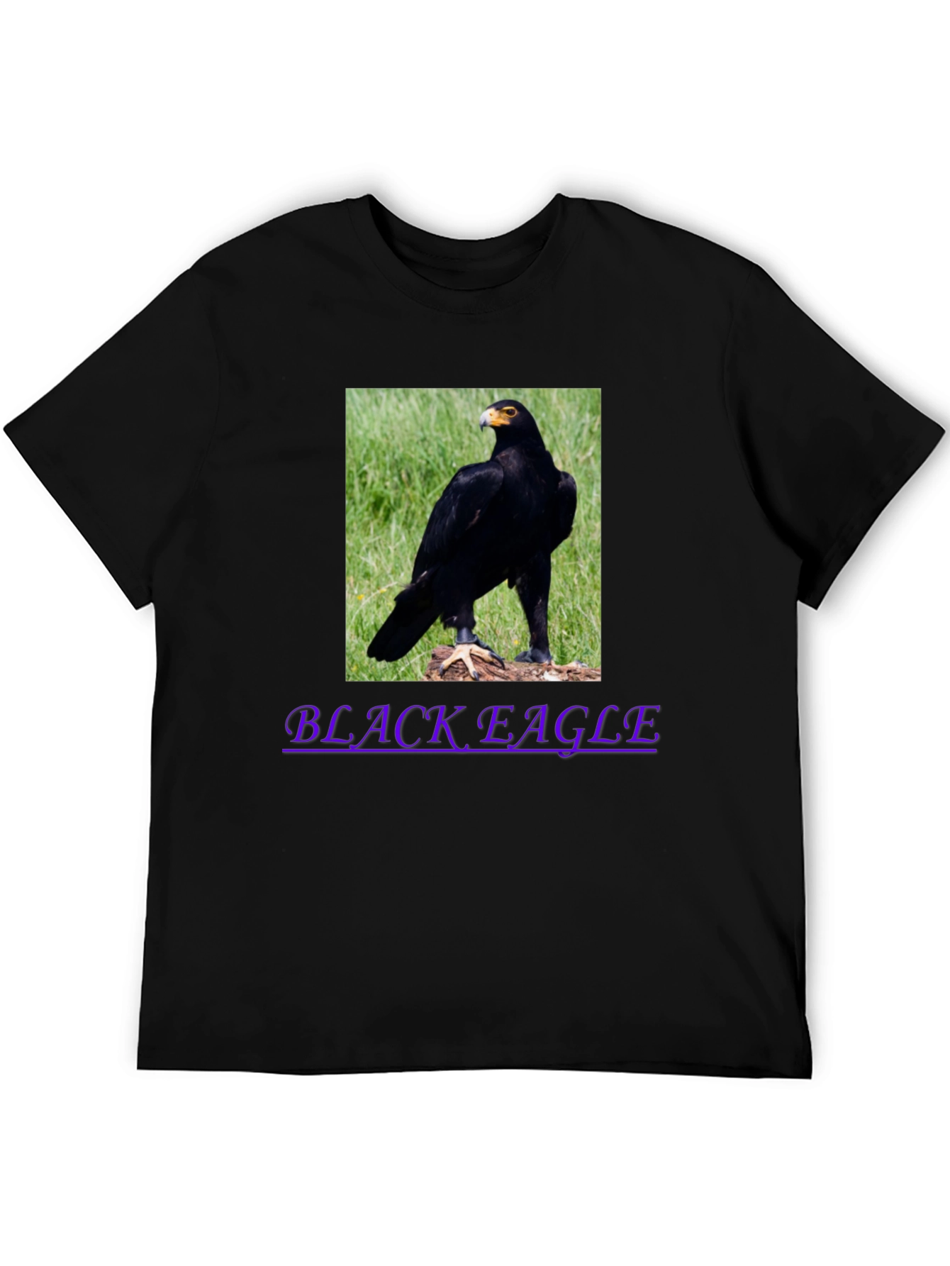 Black Eagle Graphic Tee - Mens Casual T-Shirt