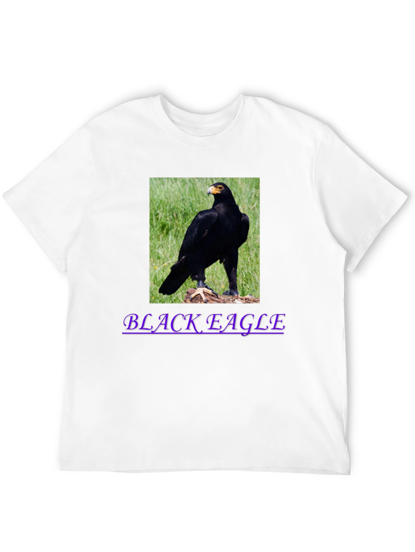 Black Eagle Graphic Tee - Mens Casual T-Shirt