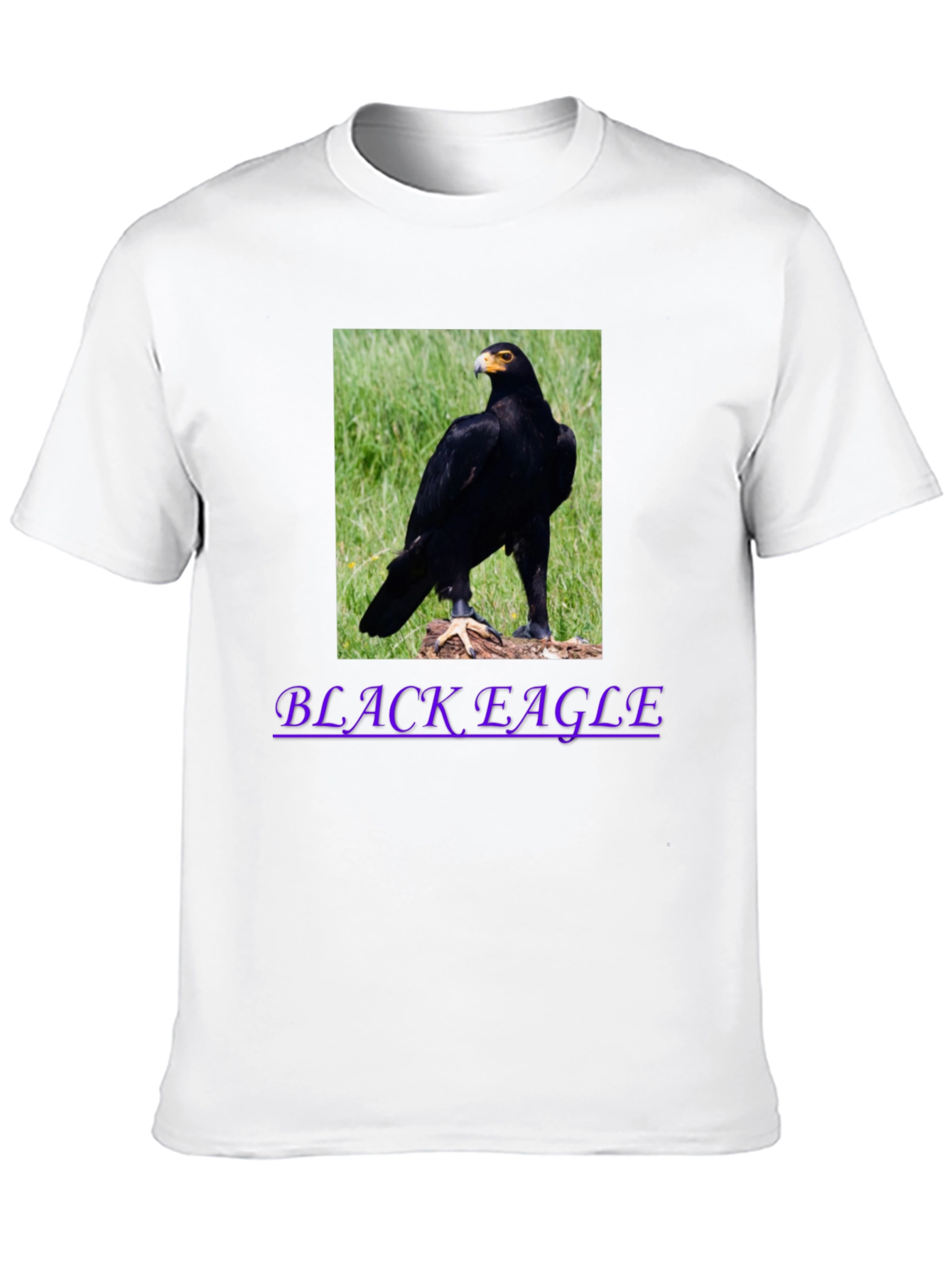 Black Eagle Graphic Tee - Mens Casual T-Shirt