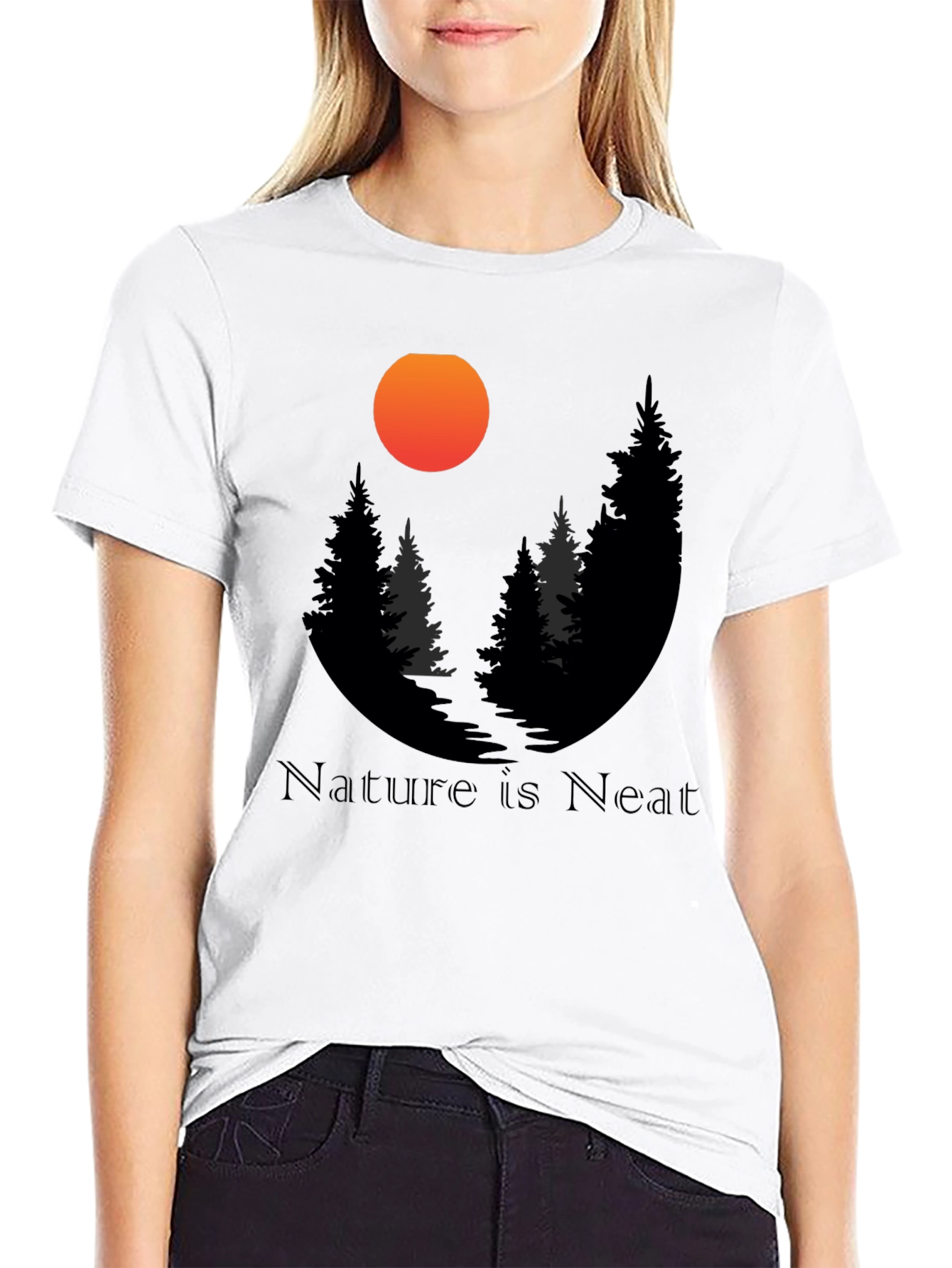 Nature is Neat Graphic T-Shirt - Black