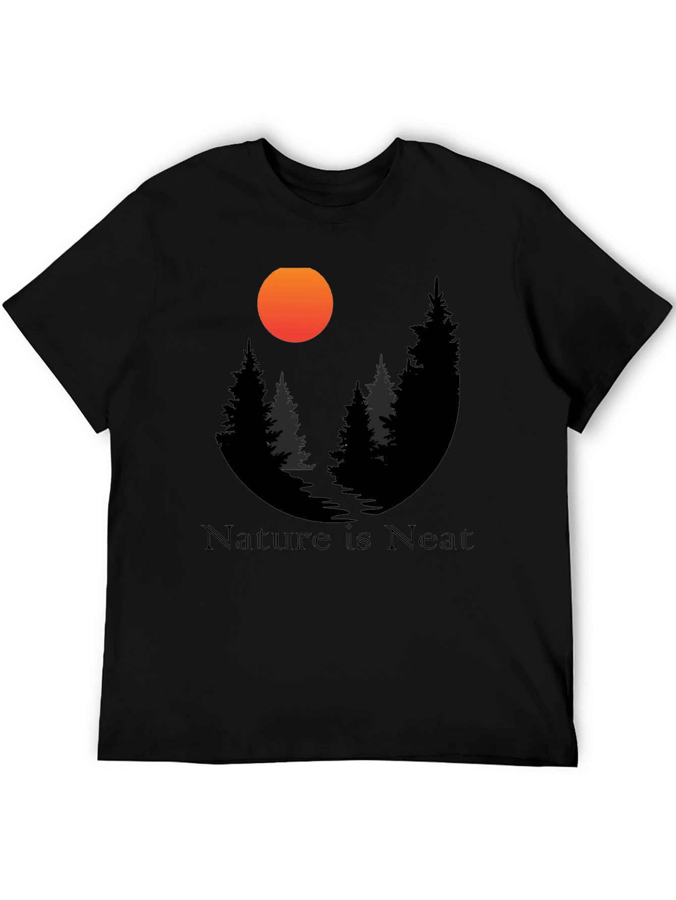 Nature is Neat Graphic T-Shirt - Black
