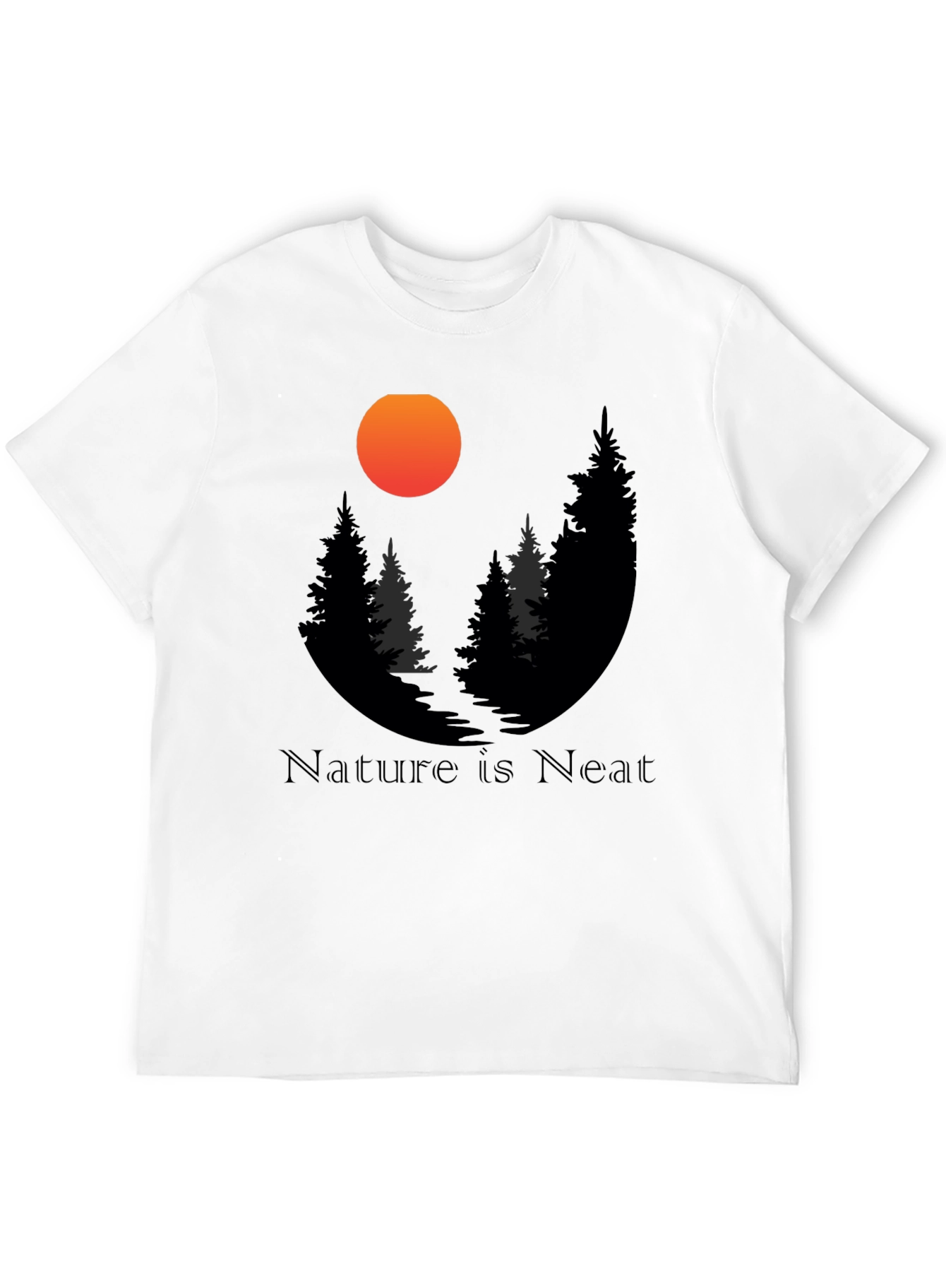 Nature is Neat Graphic T-Shirt - Black