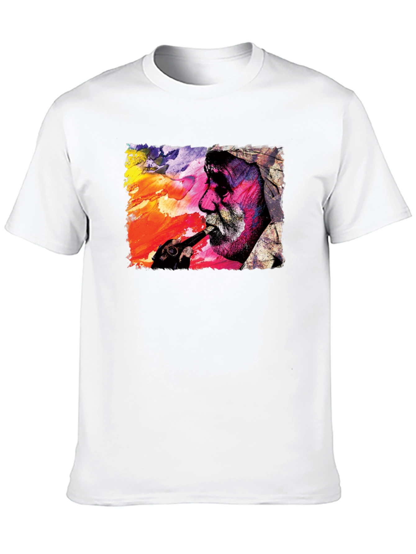 Abstract Man Smoking T-Shirt