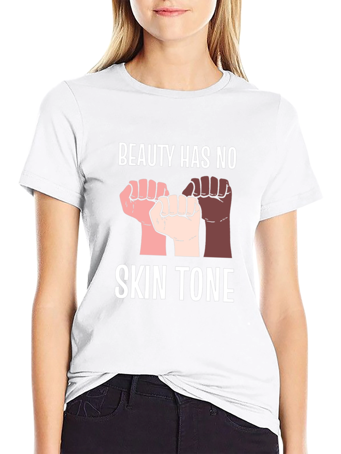 Beauty Has No Skin Tone Graphic Tee