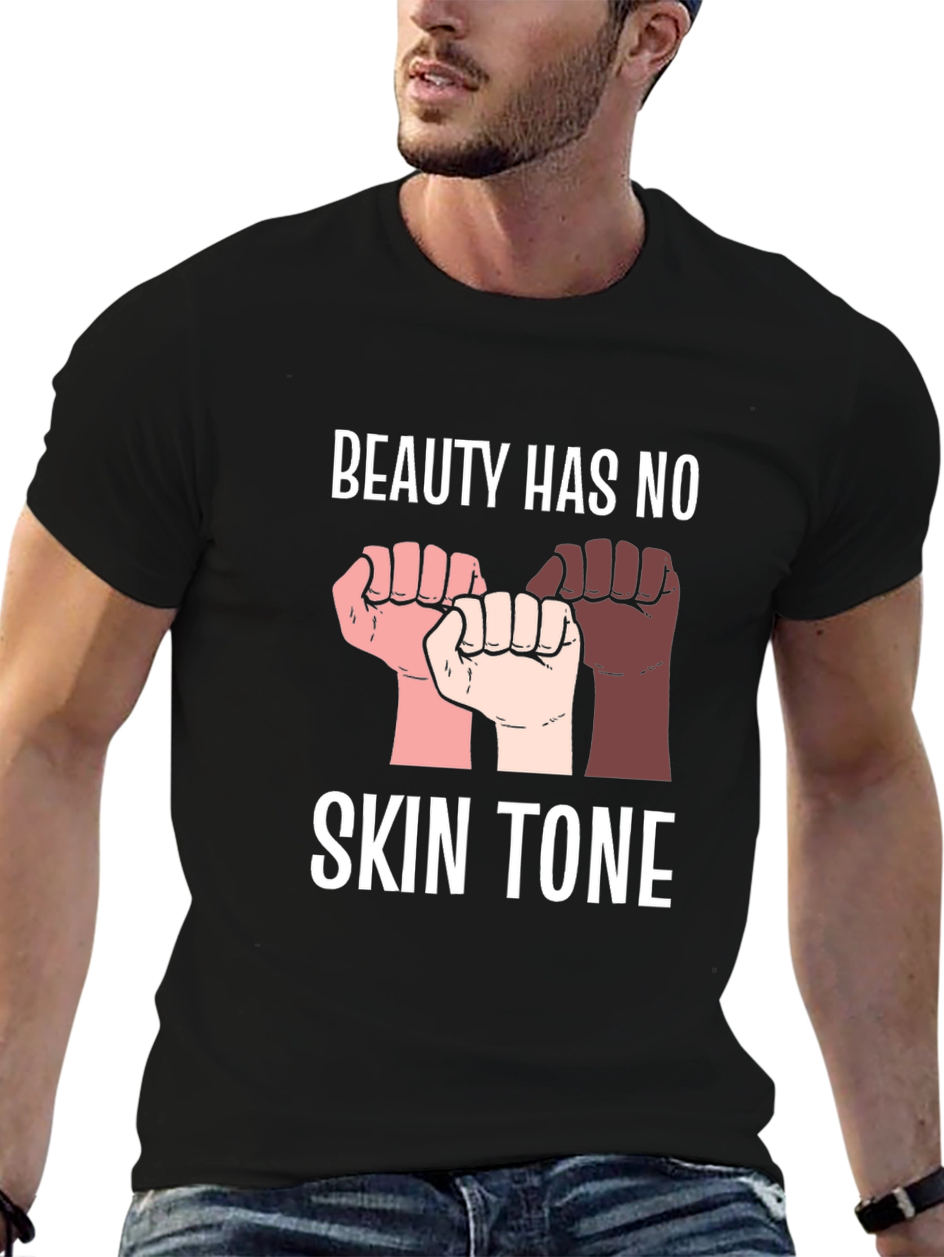 Beauty Has No Skin Tone Graphic Tee