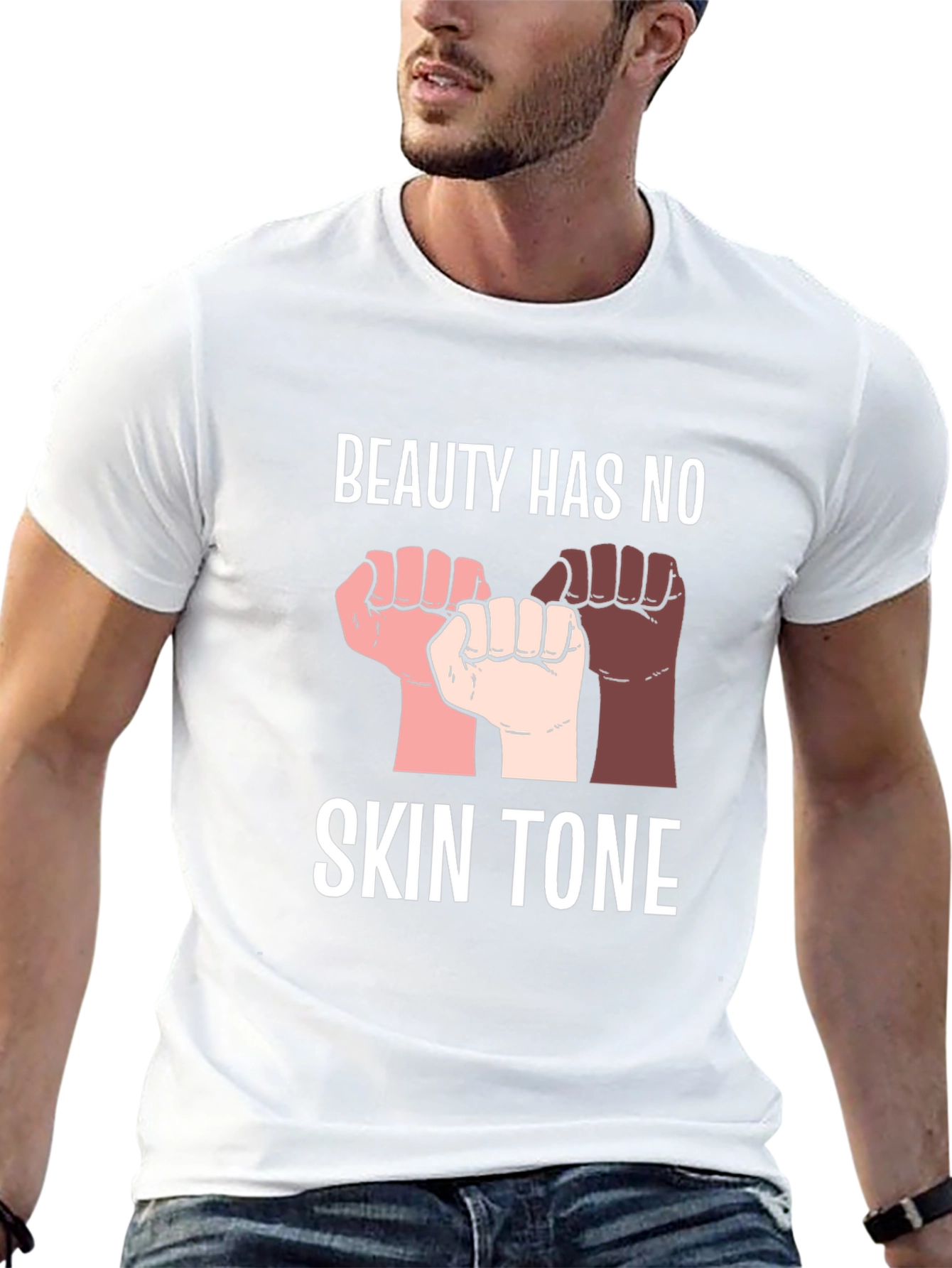 Beauty Has No Skin Tone Graphic Tee