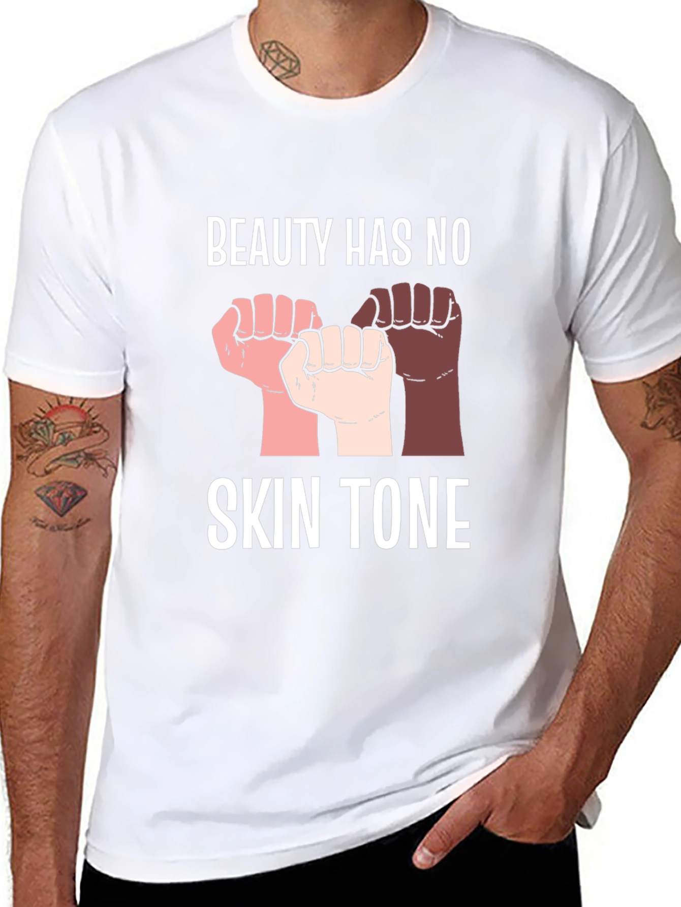Beauty Has No Skin Tone Graphic Tee