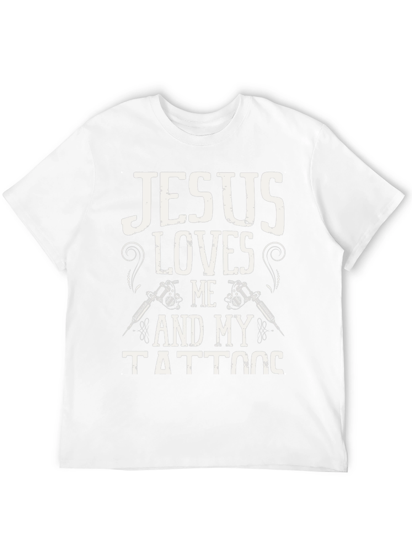 Jesus Loves Me and My Tattoos Graphic T-Shirt